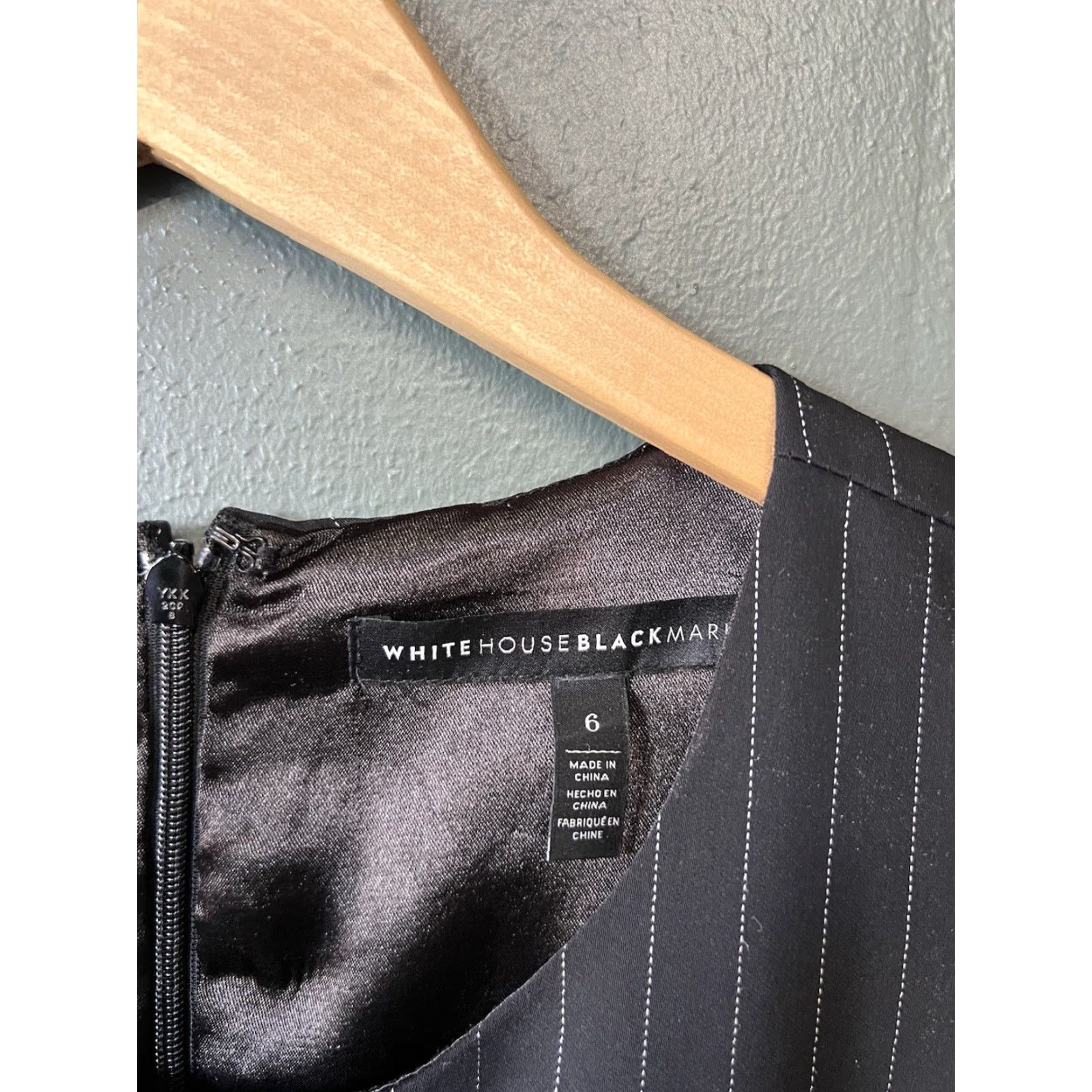 White House Black Market VINTAGE? No, not Vintage. White House Black Market Womens Sleeveless Dress A-line Midi 6 Black Pencil Lined Polyester Midi Dress Womens Size M / US 6-8 / IT 42-44 - 3 Thumbnail