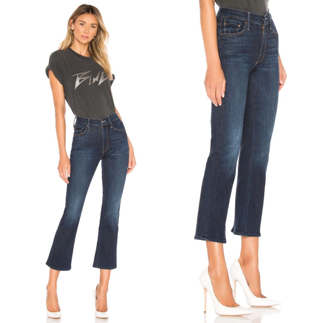 MOTHER MOTHER | The Outsider Crop Up Your Alley Dark Wash Jeans 24 Size 24" / US 00 / IT 34 - 2 Thumbnail