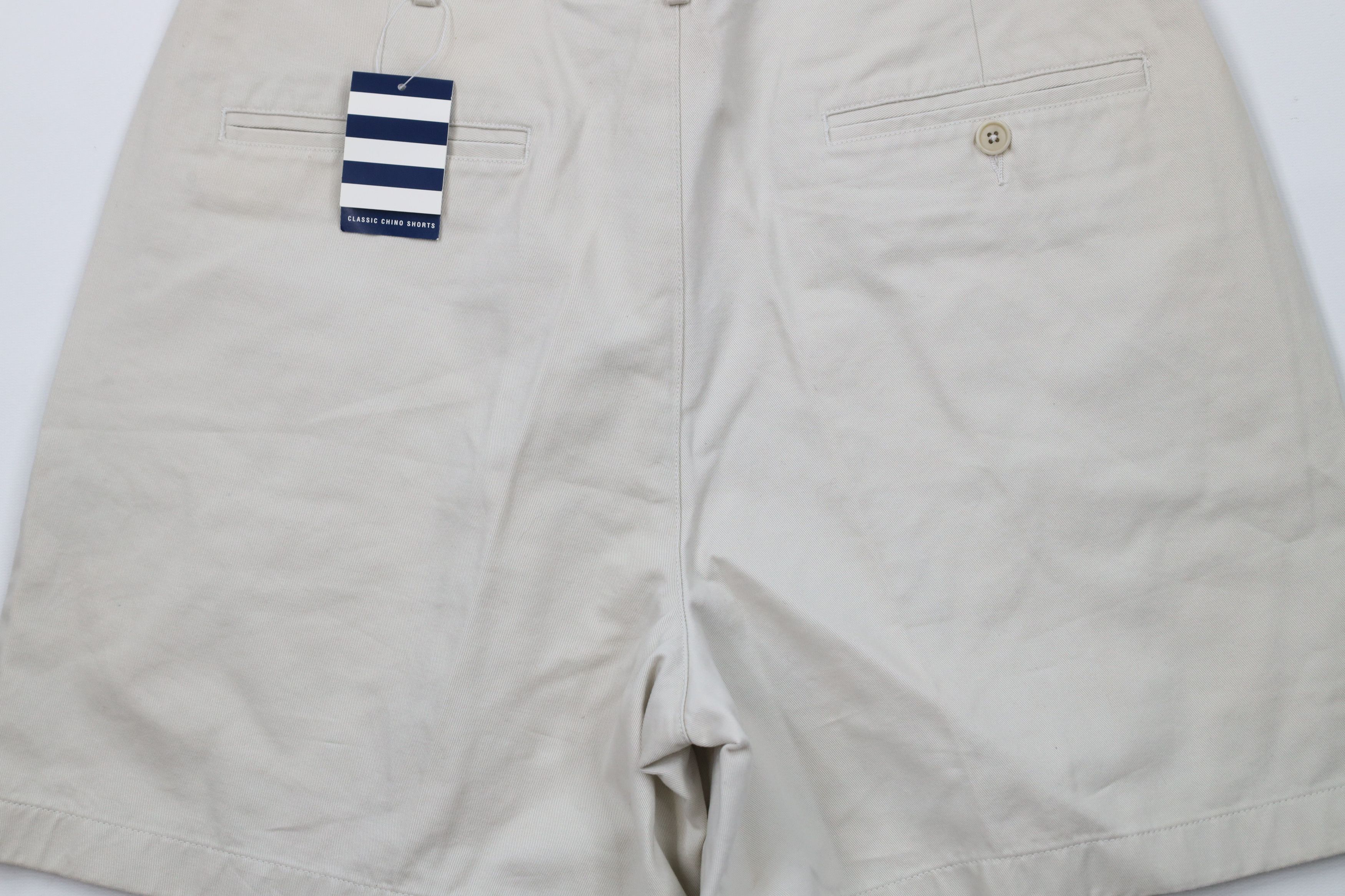 Lands' End × Vintage Deadstock Vintage Lands End Above Knee Chino Shorts Cotton Size US 34 / EU 50 - 9 Thumbnail