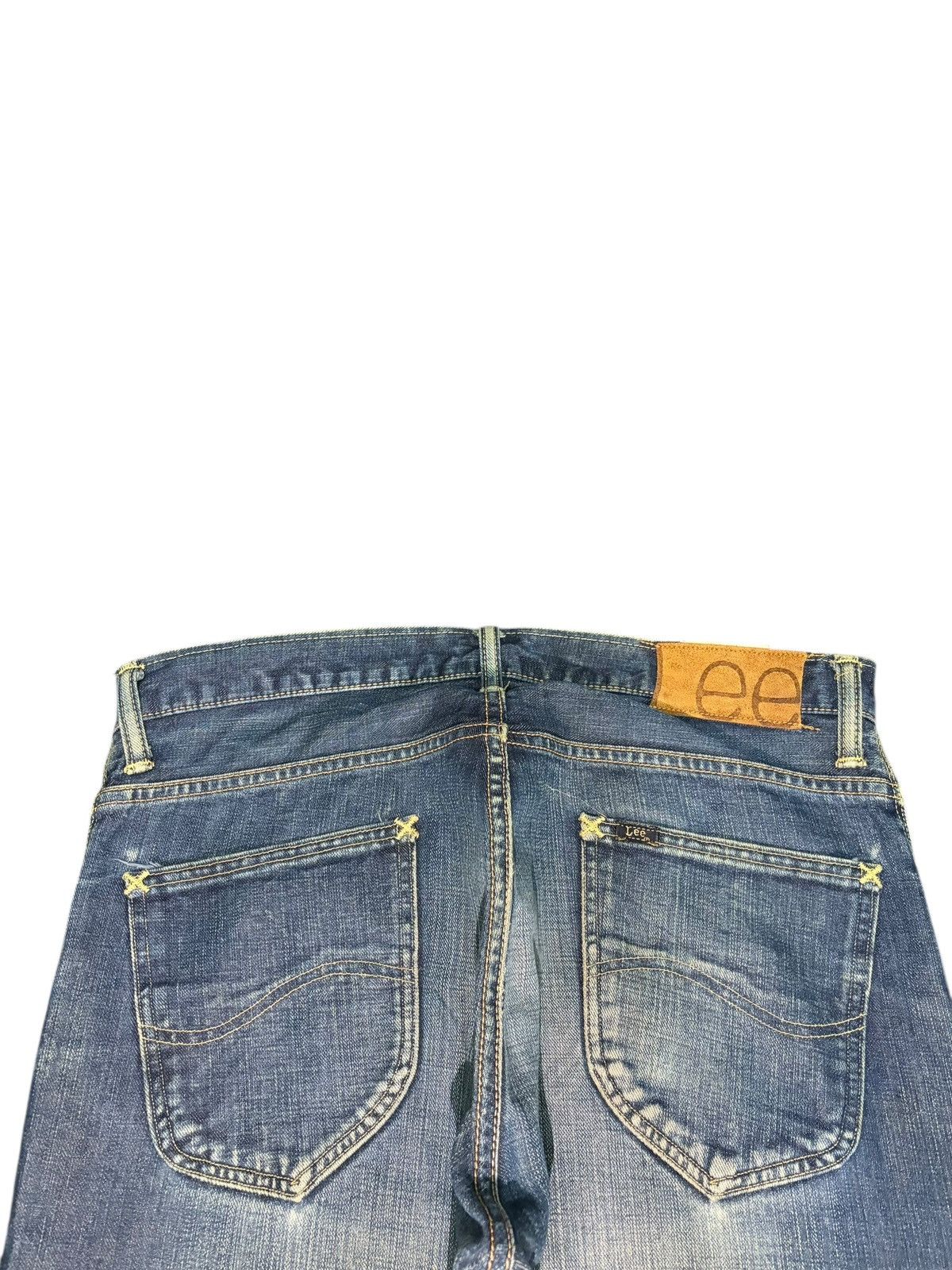 Lee Vintage 90s Lee 101 Selvedge Mud Wash Distress Loose Jeans Size US 33 - 4 Thumbnail