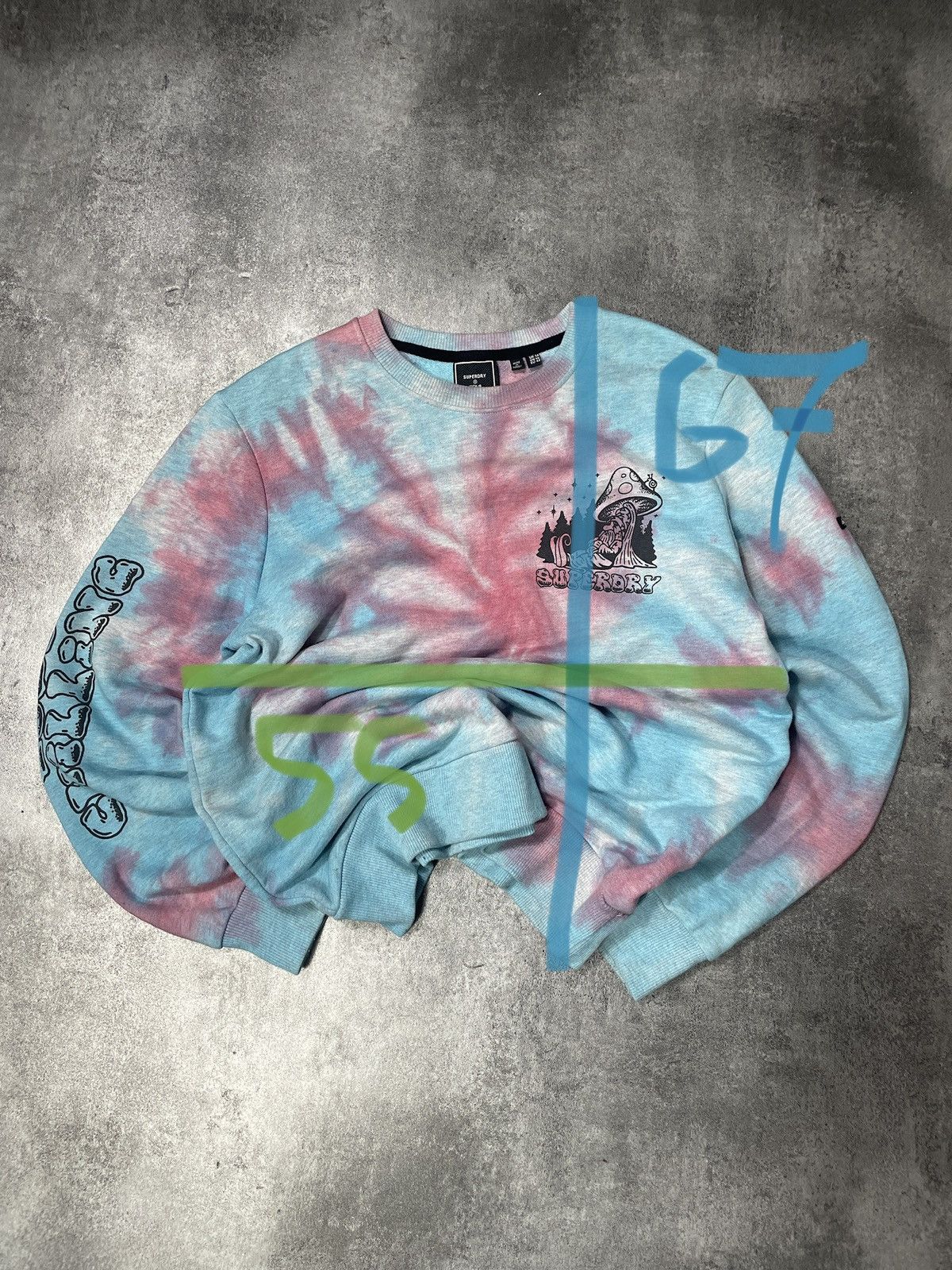 Superdry Superdry Sweatshirt Tie Dye Hype Streetwear Size M / US 6-8 / IT 42-44 - 10 Thumbnail