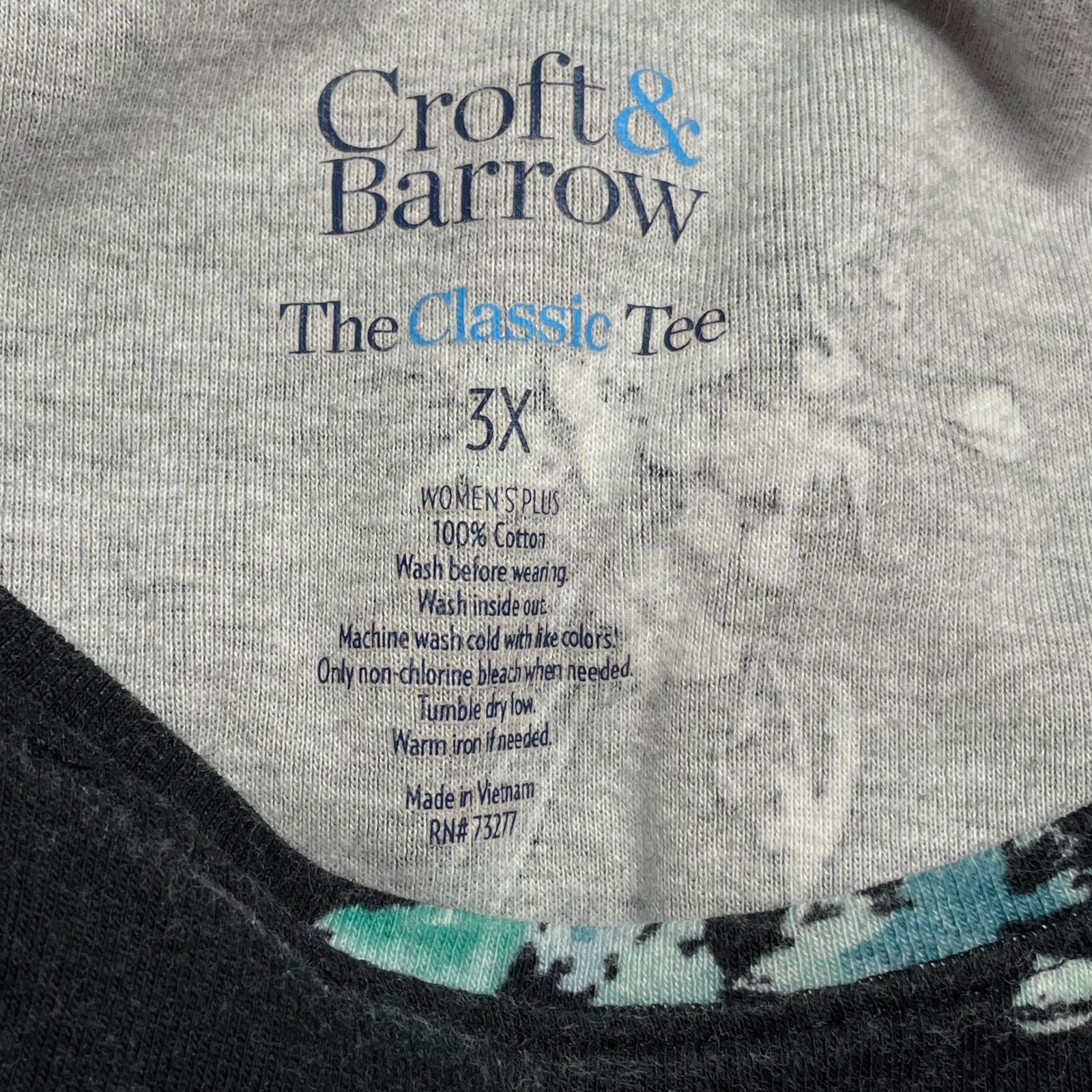 Croft & Barrow Croft & Barrow Cotton Classic Tee Floral Size 3XL / US 20-22 - 5 Thumbnail