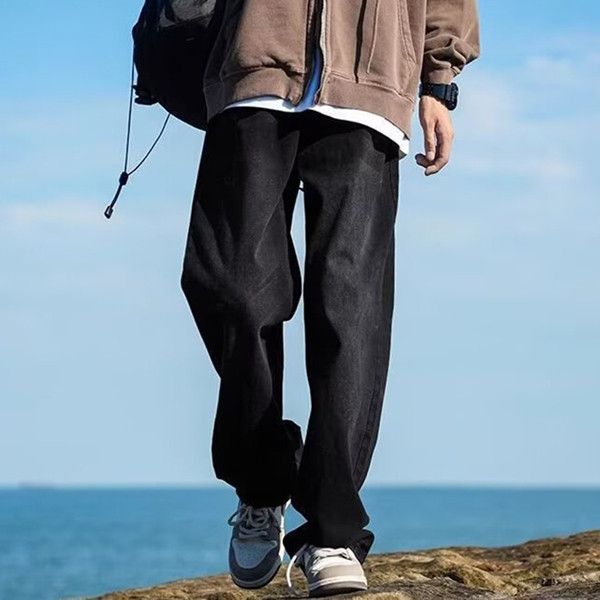 Japanese Brand Fashion men's straight classic retro outdoor casual jeans Size US 32 / EU 48 - 1 Thumbnail