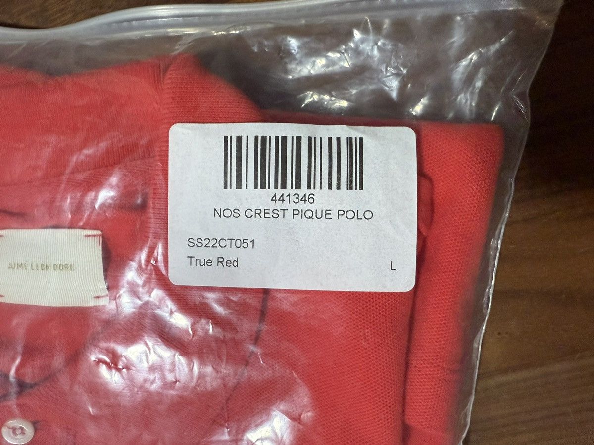 Aime Leon Dore Aime Leon Dore ALD Piqué Polo Red Floral Crest Logo Sz Large Size US L / EU 52-54 / 3 - 7 Thumbnail