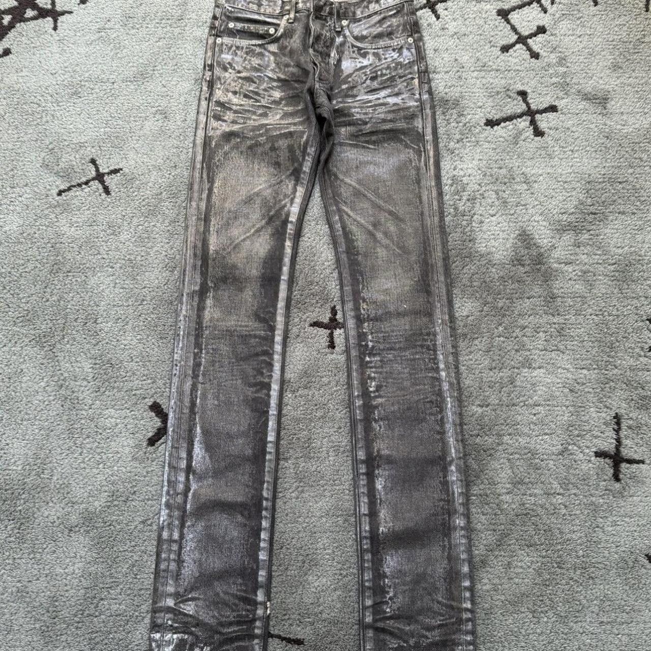 Dior × Hedi Slimane Dior Homme AW04 'Luster' Waxed Clawmark Denim