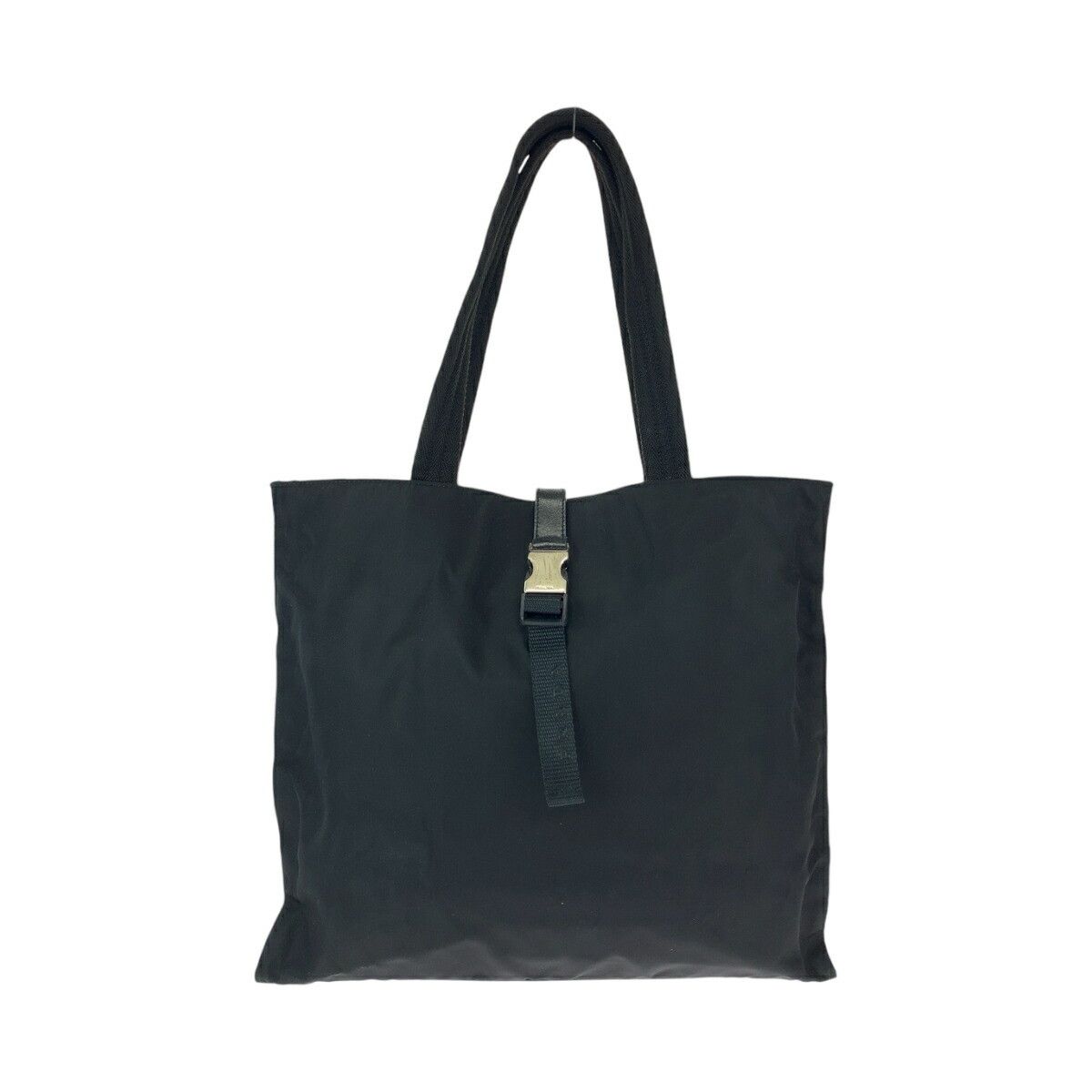 Prada Prada Prada Nylon Tessuto Black Tote Shoulder Bag Canvas Tote Bag 408572 in Very Good Condition Size ONE SIZE - 1 Thumbnail