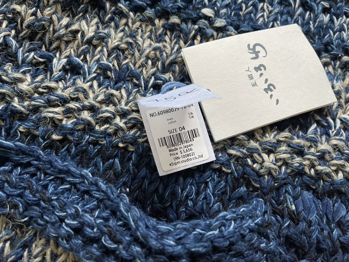 45rpm Ai Indigo Handknit Size US L / EU 52-54 / 3 - 6 Thumbnail