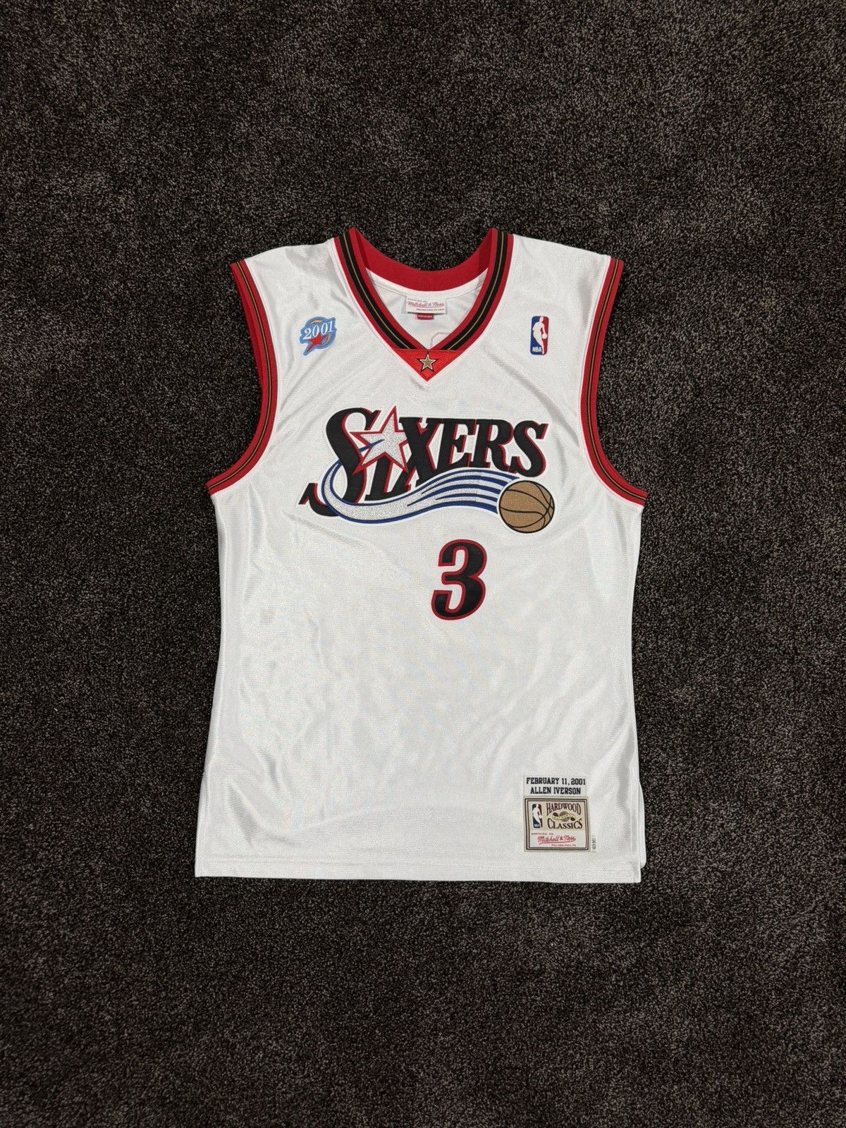Mitchell & Ness Mitchell & Ness x NBA White Allen Iverson 2001 Sixers Jersey Size US M / EU 48-50 / 2 - 13 Thumbnail