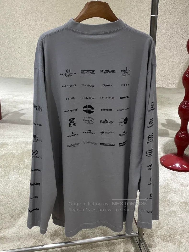 Balenciaga Balenciaga Logo Letter Printed Long Sleeve Crew Neck Sweat Size US S / EU 44-46 / 1 - 5 Thumbnail