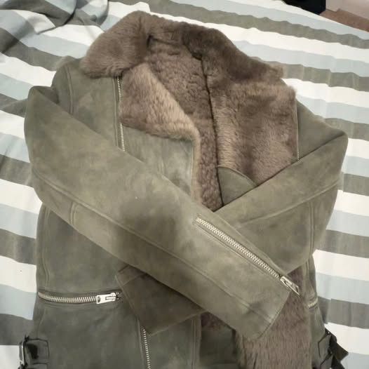 Allsaints Dylan Shearling Biker Jacket Size US S / EU 44-46 / 1 - 1 Thumbnail