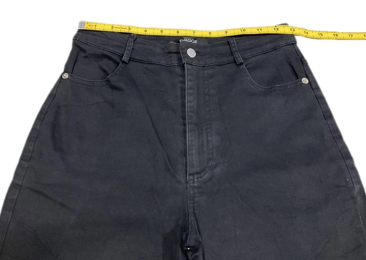 If Six Was Nine 🔥Sick Y2K Shaggie Super Flared Jeans Black Distressed Size US 26 / EU 42 - 11 Thumbnail