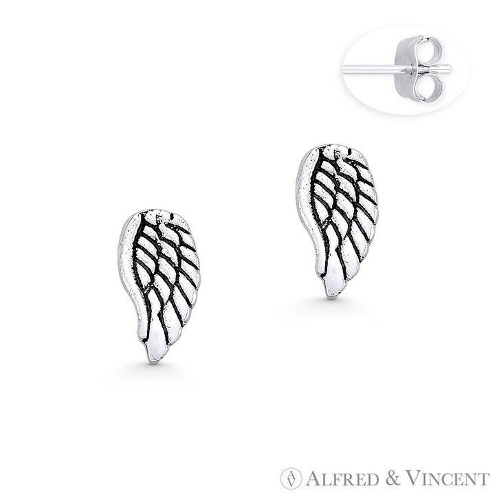 Other Antique-Finish Angel's Wing Charm Stud Earrings Size ONE SIZE - 1 Preview