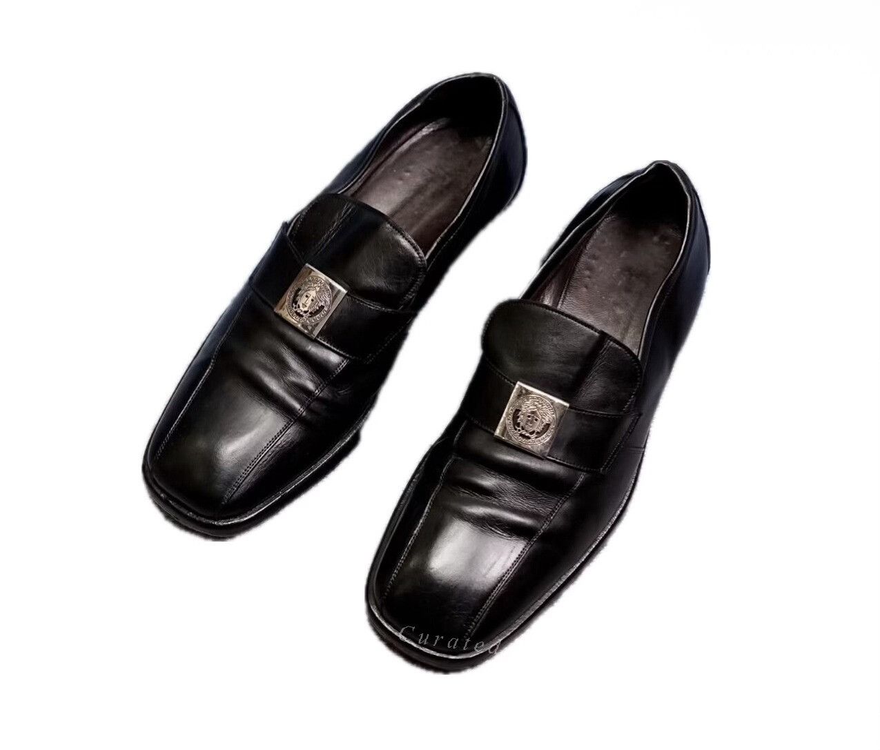 Vintage Vintage Gianni Versace Black Leather Loafer Size US 7.5 / EU 40-41 - 1 Thumbnail