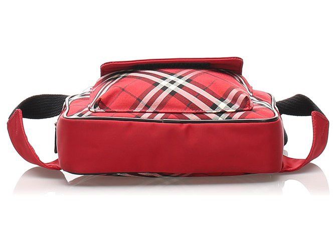Burberry Authentic Burberry Red Plaid Canvas Belt Bag Size ONE SIZE - 4 Thumbnail