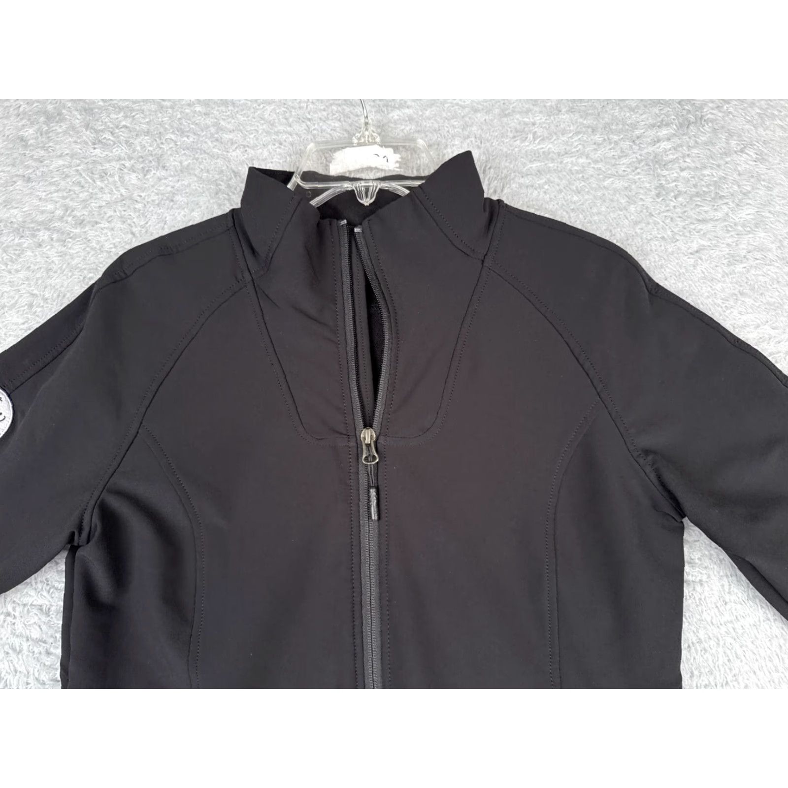The North Face The North Face Jacket Women Medium Black Polyester Soft Shell Full Zip Mock Neck Size M / US 6-8 / IT 42-44 - 7 Thumbnail