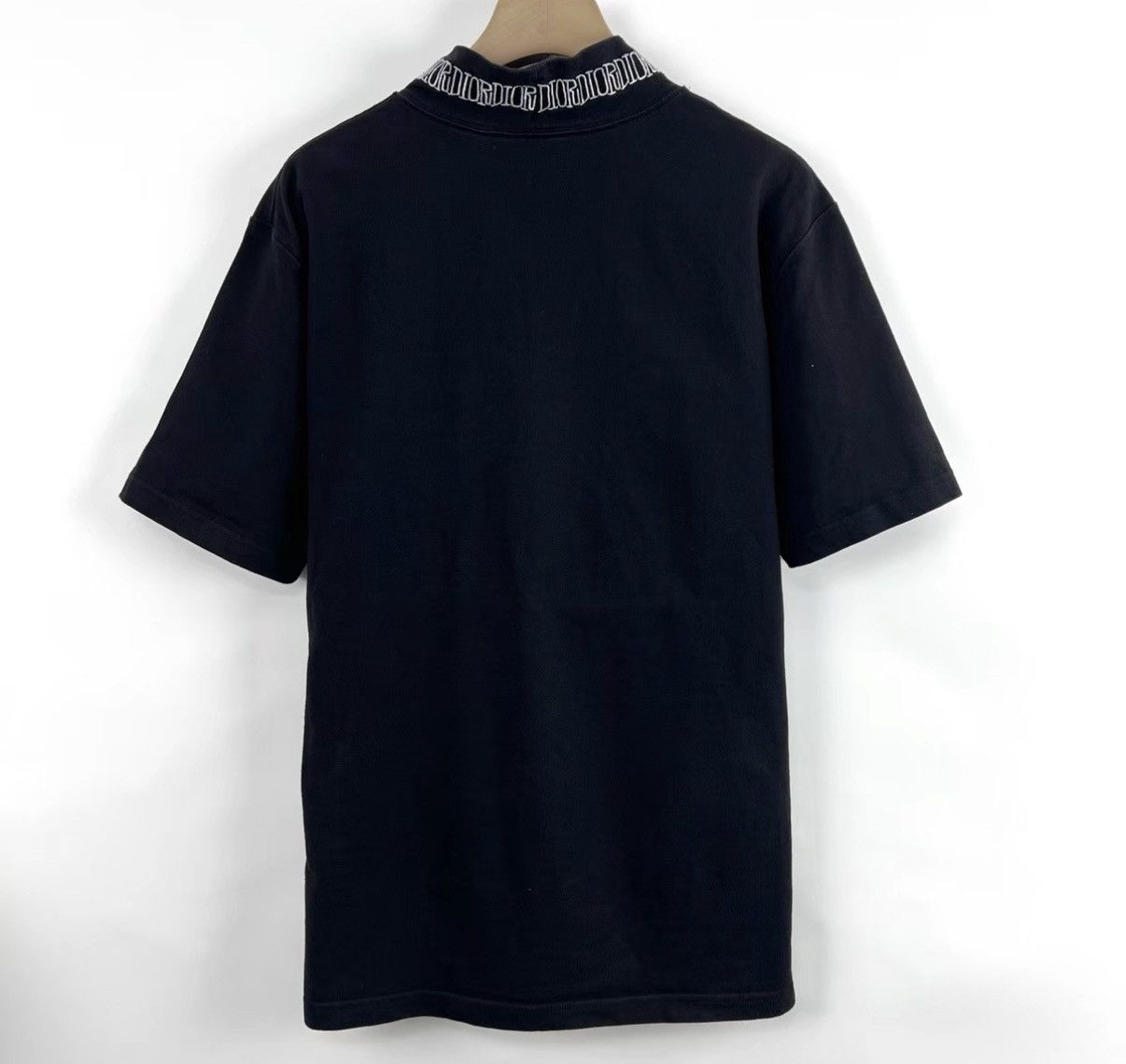 Dior Dior Black High Neck Embroidered Bee Short Sleeve K12 Size US XXS / EU 40 - 2 Thumbnail