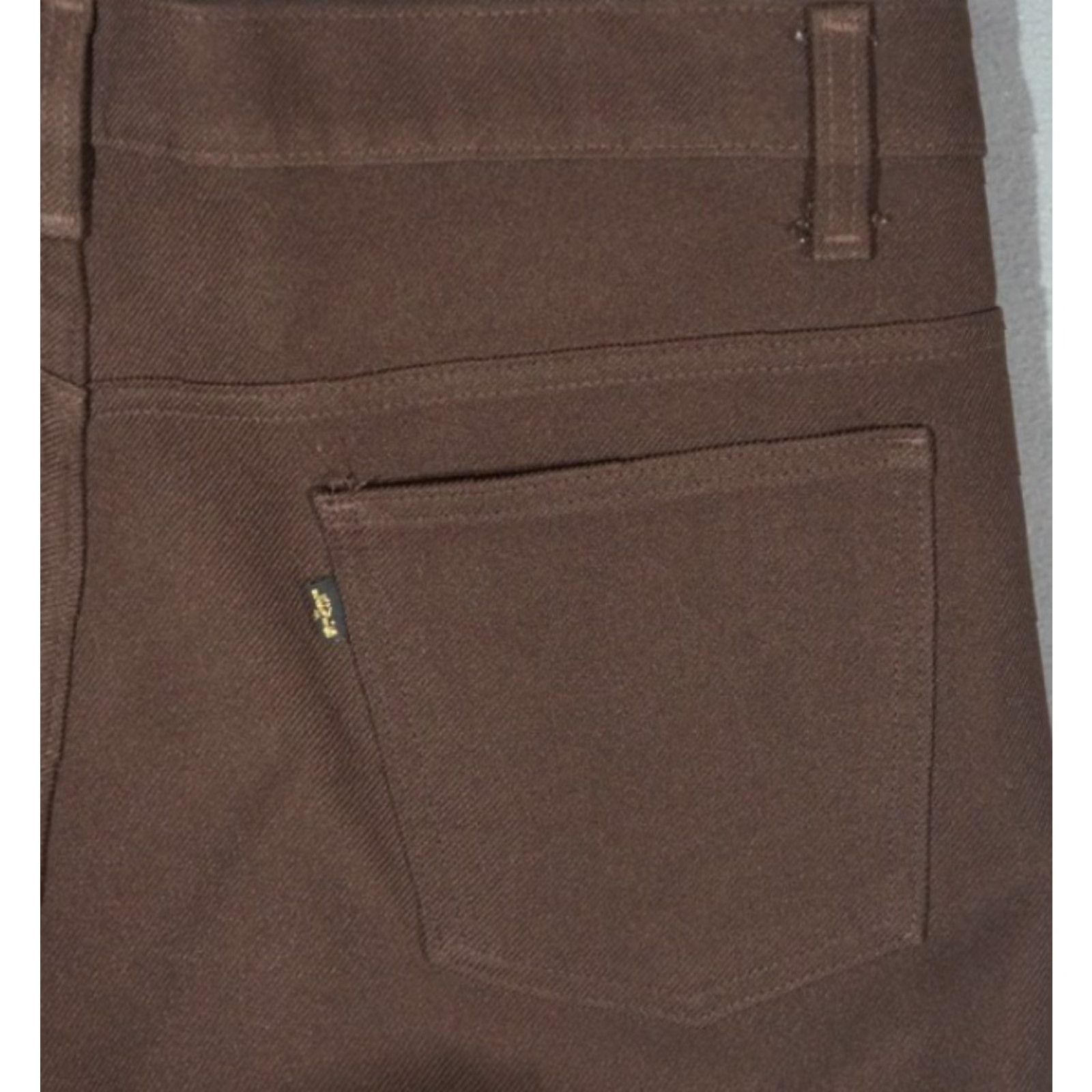 Levi's VINTAGE Levi's Boot Cut Poly Pants 42X32 Regular Mens Brown Size US 42 / EU 58 - 5 Thumbnail