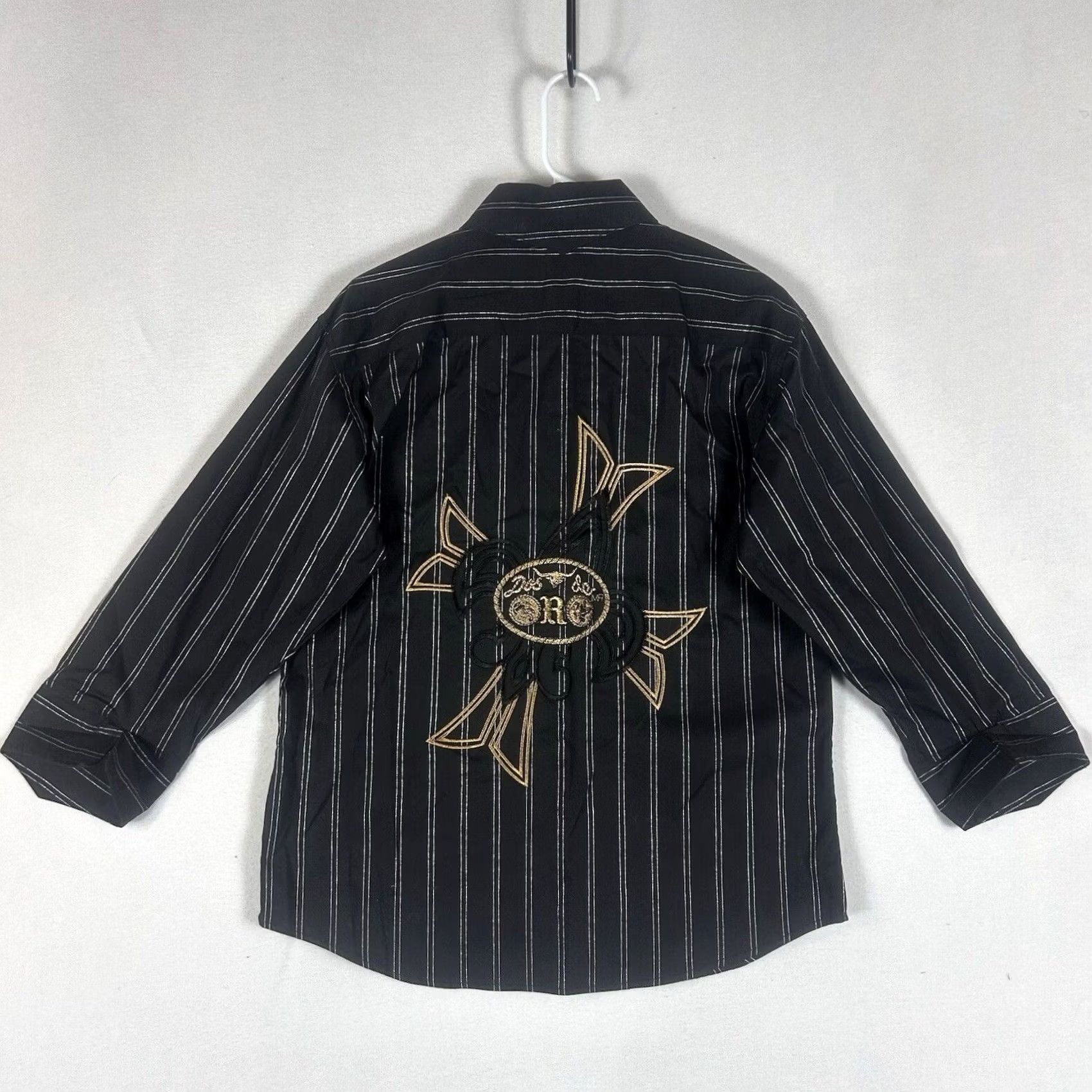 Vintage VINTAGE Dos De Oro Shirt Mens M 38 Black Cowboy Embroidered Western Button-Up Long Sleeve Casual NWT Size US M / EU 48-50 / 2 - 5 Thumbnail