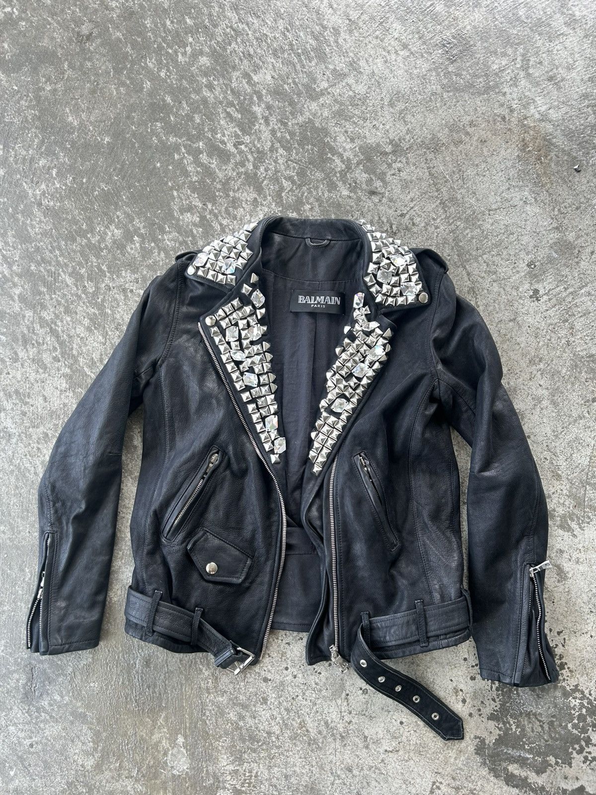 Balmain Balmain SS11 Studded Leather Jacket Decarnin Size US S / EU 44-46 / 1 - 3 Thumbnail