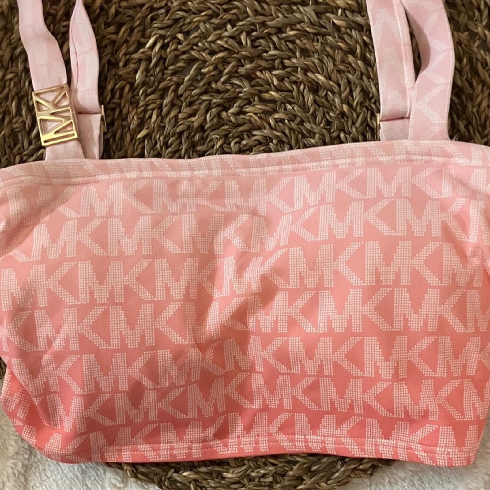 Michael Kors Michael Kors Pink Logo Crop Top with Adjustable Straps Size S / US 4 / IT 40 - 5 Thumbnail