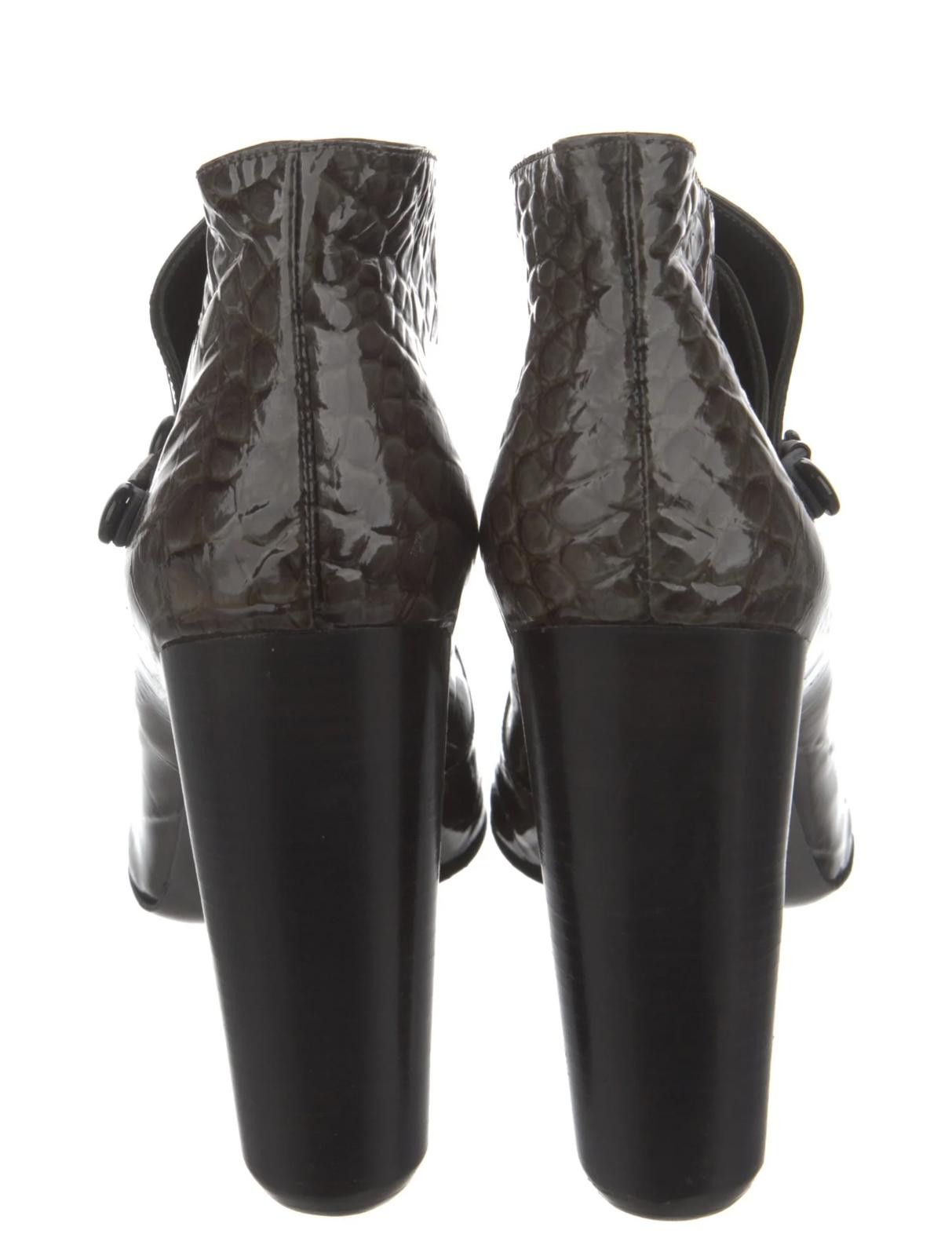 Louis Vuitton Louis Vuitton Alligator Patent Leather Boots US9 IT40 Size US 9 / IT 39 - 4 Thumbnail