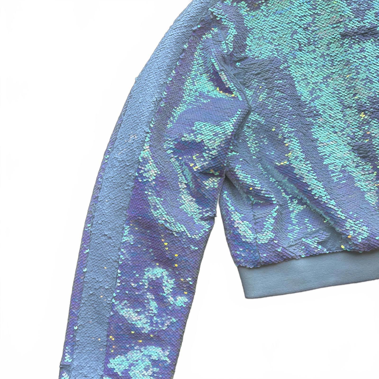 Other Any Old Iron Iridescent Sequin Cropped Bomber Jacket Size S / US 4 / IT 40 - 6 Thumbnail