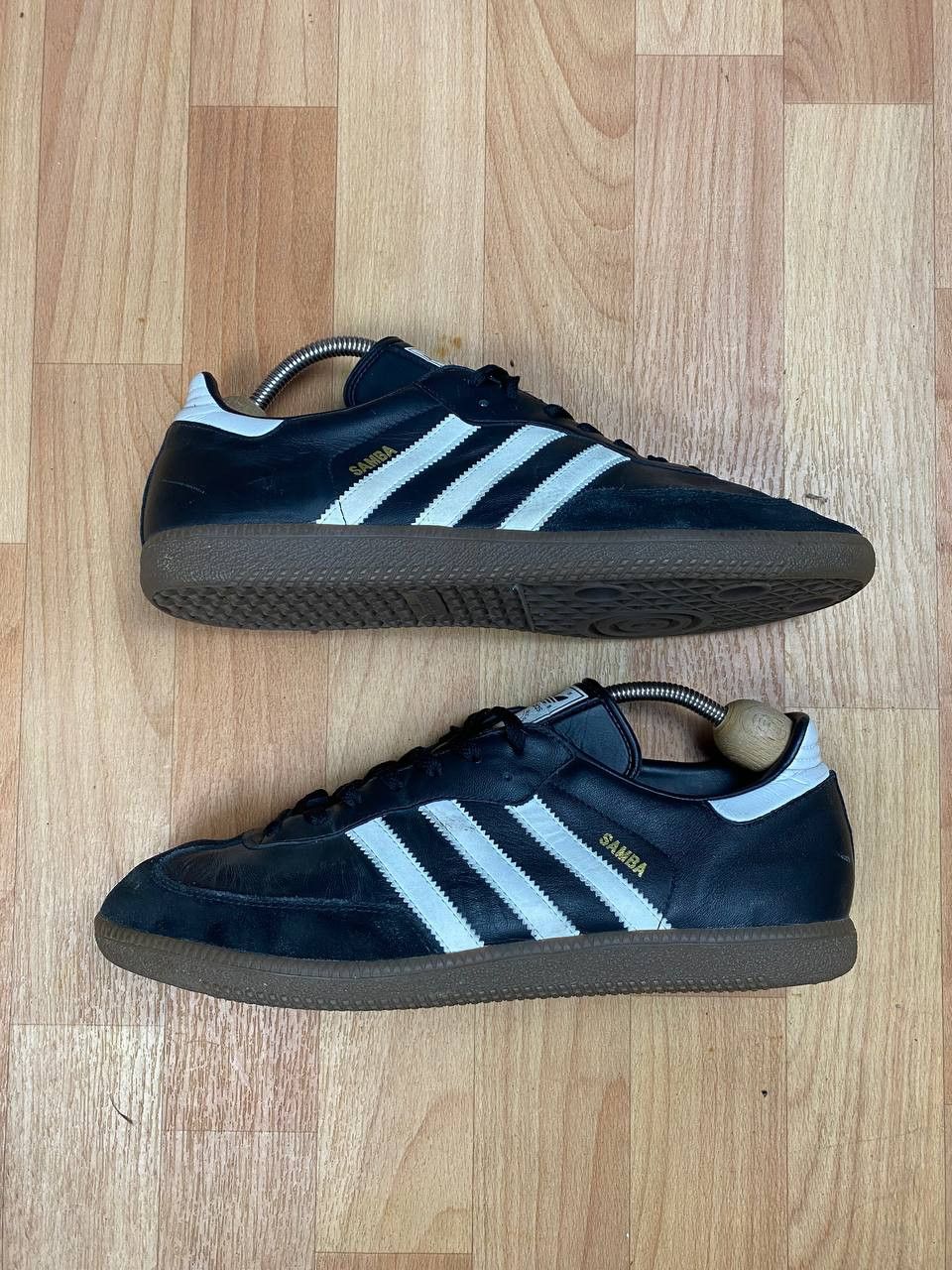 Adidas adidas Originals SAMBA LEATHER Core Black Footwear SIZE US12 Size US 12 / EU 45 - 3 Thumbnail