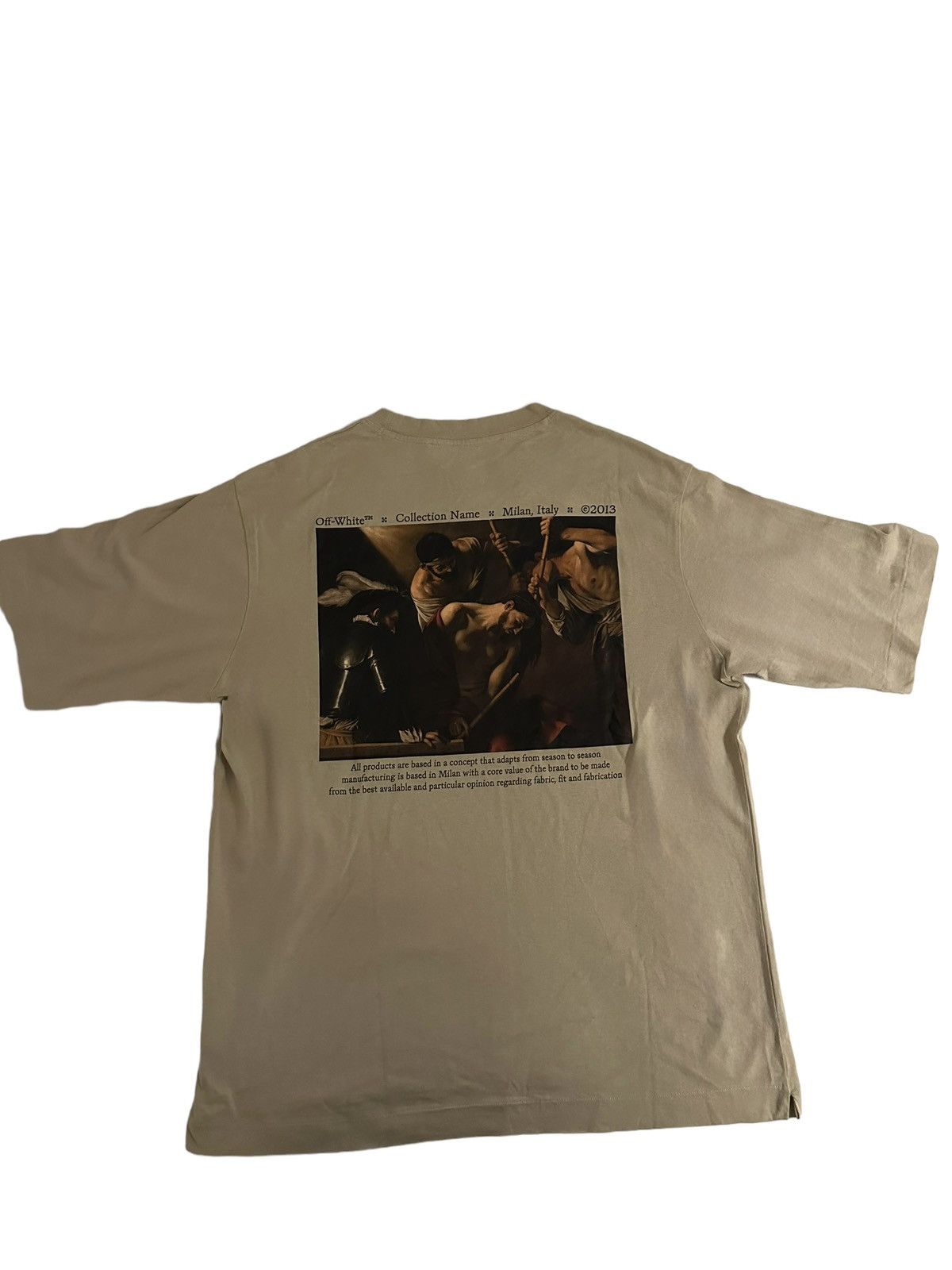Off-White Off White Caravaggio Crowning T-Shirt L Size US L / EU 52-54 / 3 - 1 Thumbnail