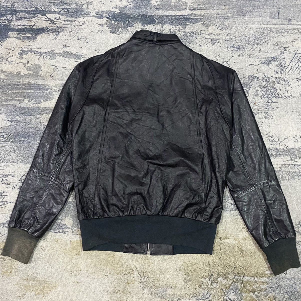 Genuine Leather Vintage Via Accenti Black Leather Jacket Size US M / EU 48-50 / 2 - 8 Thumbnail