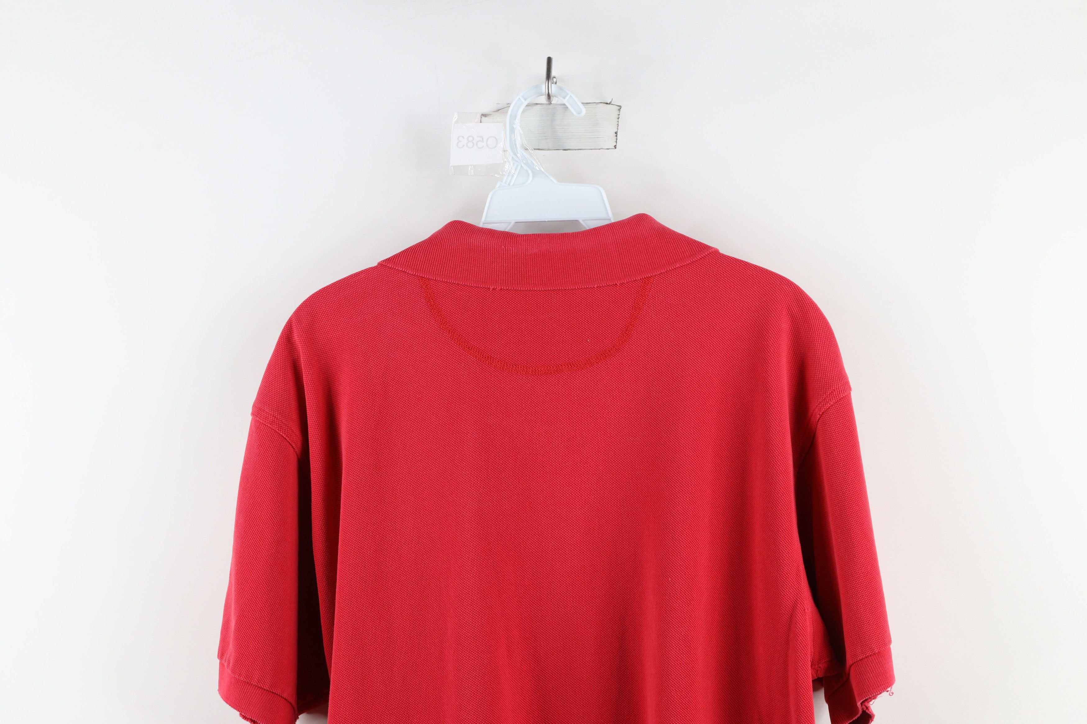 Vintage Vintage 90s Spell Out Ohio State University Polo Shirt Red Size US L / EU 52-54 / 3 - 13 Thumbnail