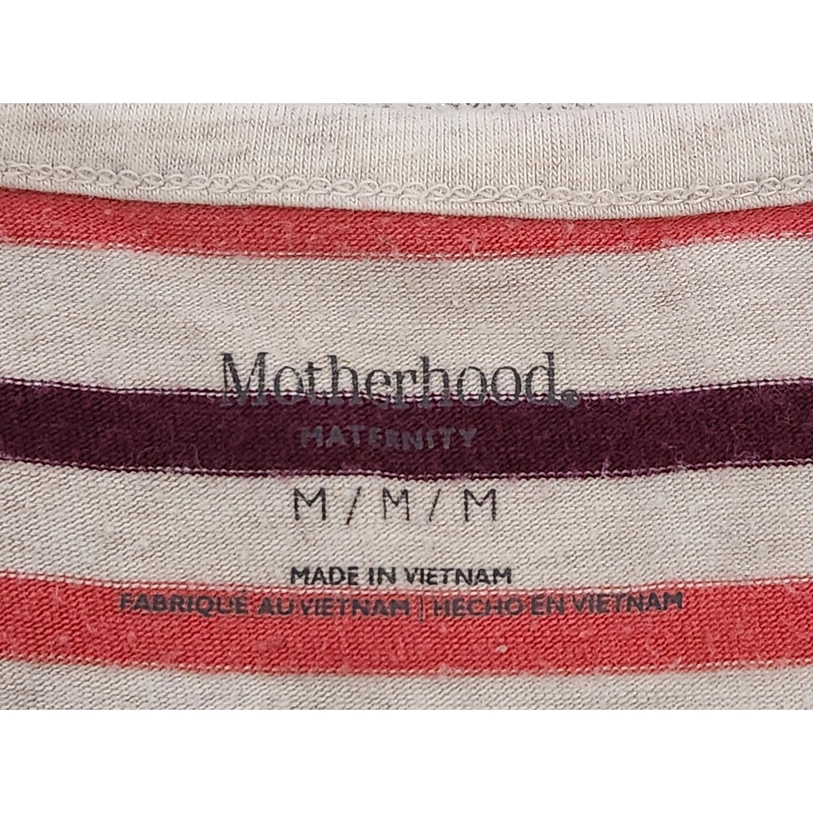 Other Motherhood Maternity Beige Pink Yellow Striped Top Medium Size M / US 6-8 / IT 42-44 - 5 Thumbnail