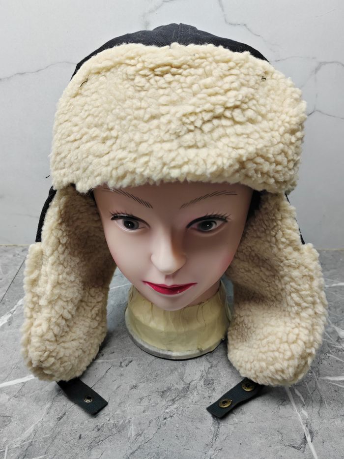 Vintage Vintage Y2k Fleece Earflap Cap Hat Size ONE SIZE - 3 Thumbnail