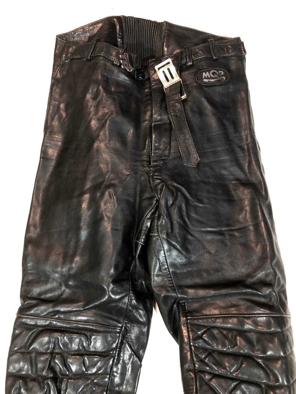Genuine Leather × Vintage MQP Racing Biker Leather Pants Vintage Size US 29 - 2 Thumbnail