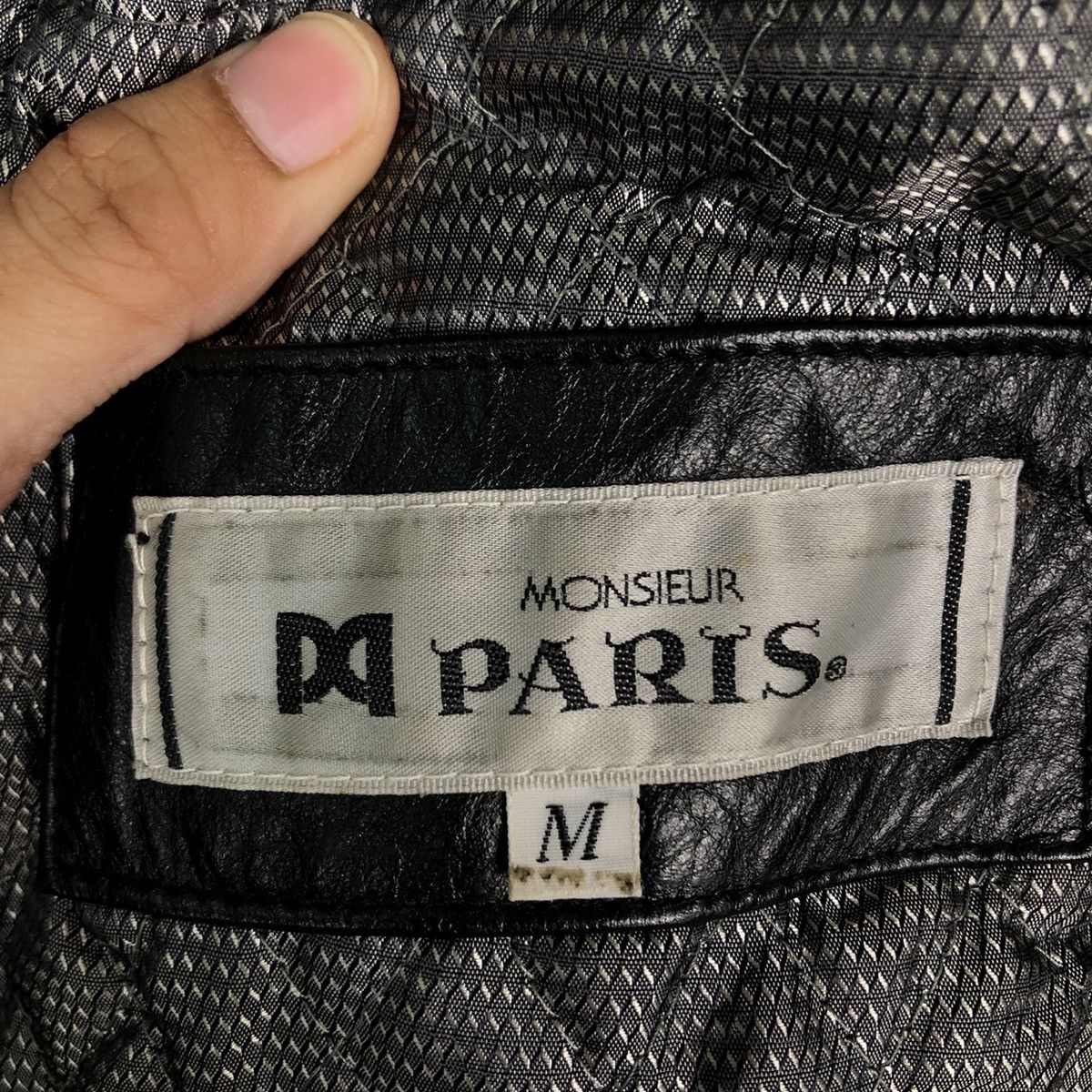 Japanese Brand 🔥90’s Genuine Leather Jacket Monsiuer Paris Navajo Aztec Size US M / EU 48-50 / 2 - 13 Thumbnail