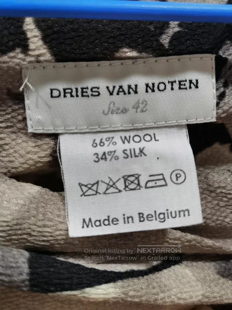 Dries Van Noten Dries Van Noten Wool Silk Printed Midi Skirt Size 39" - 3 Thumbnail