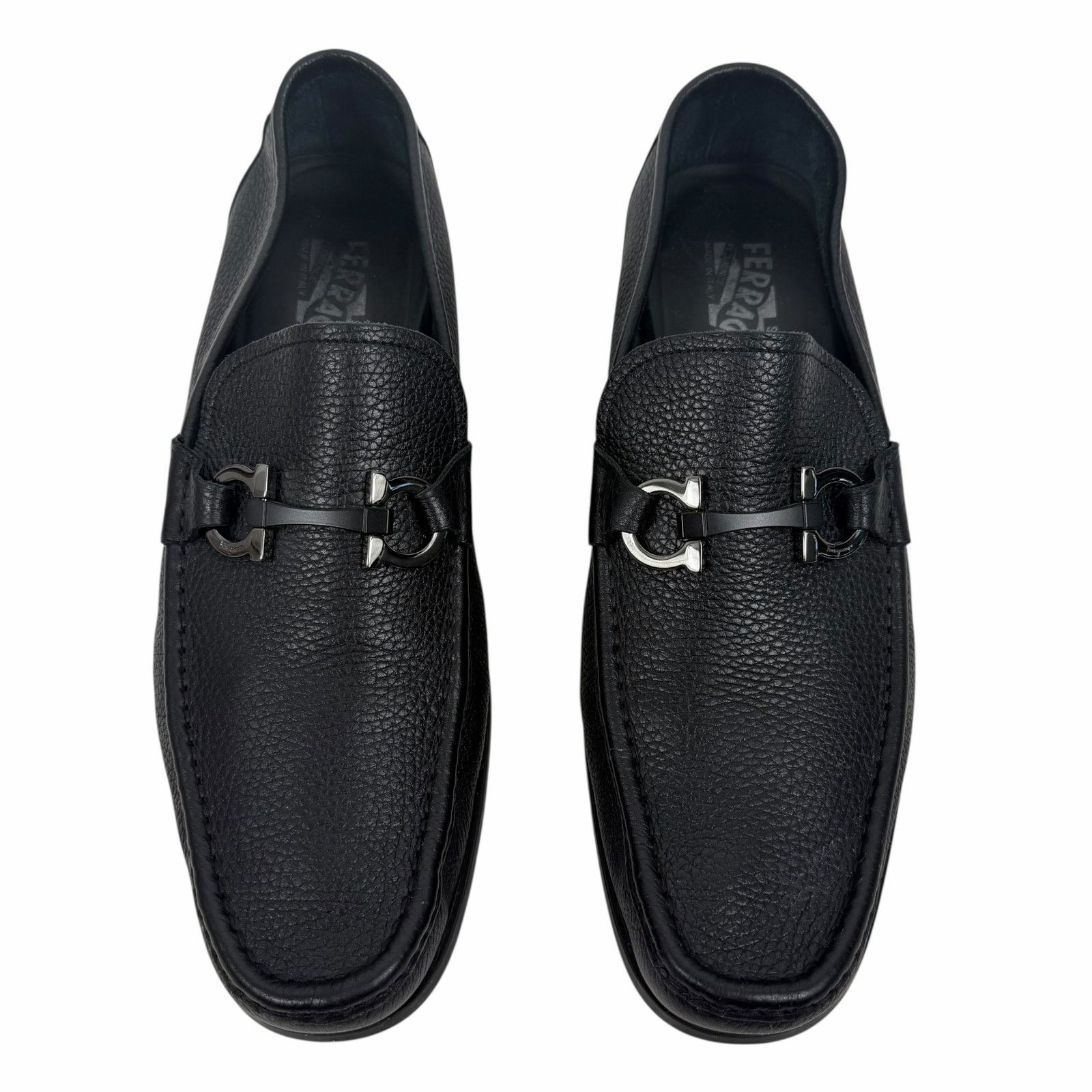 Salvatore Ferragamo Gancini Bit Loafer Black Size 10.5EE display picture 3