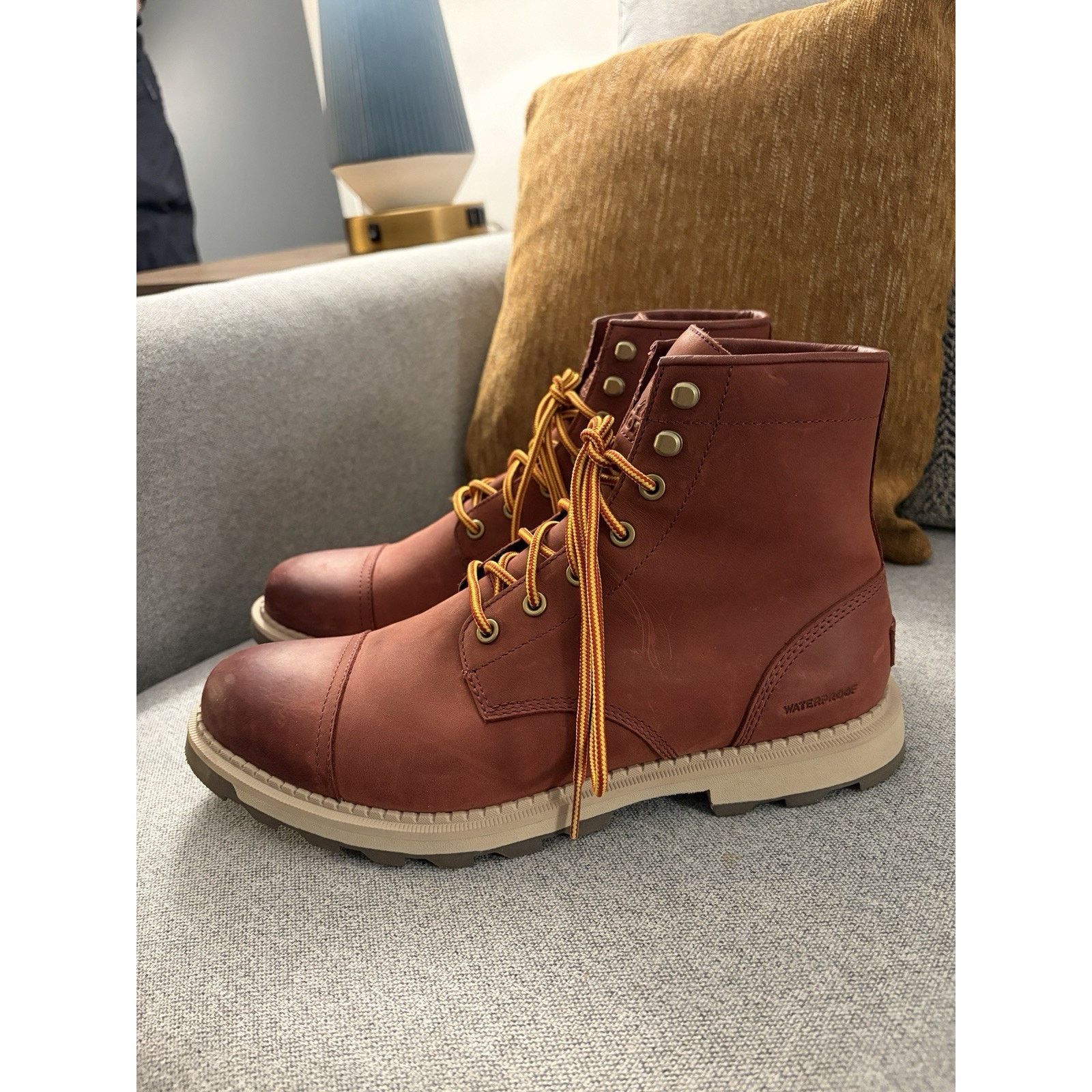 SOREL SOREL Madson II Chore Waterproof Leather Boots Spice Mens 9 Size US 9 / EU 42 - 6 Thumbnail