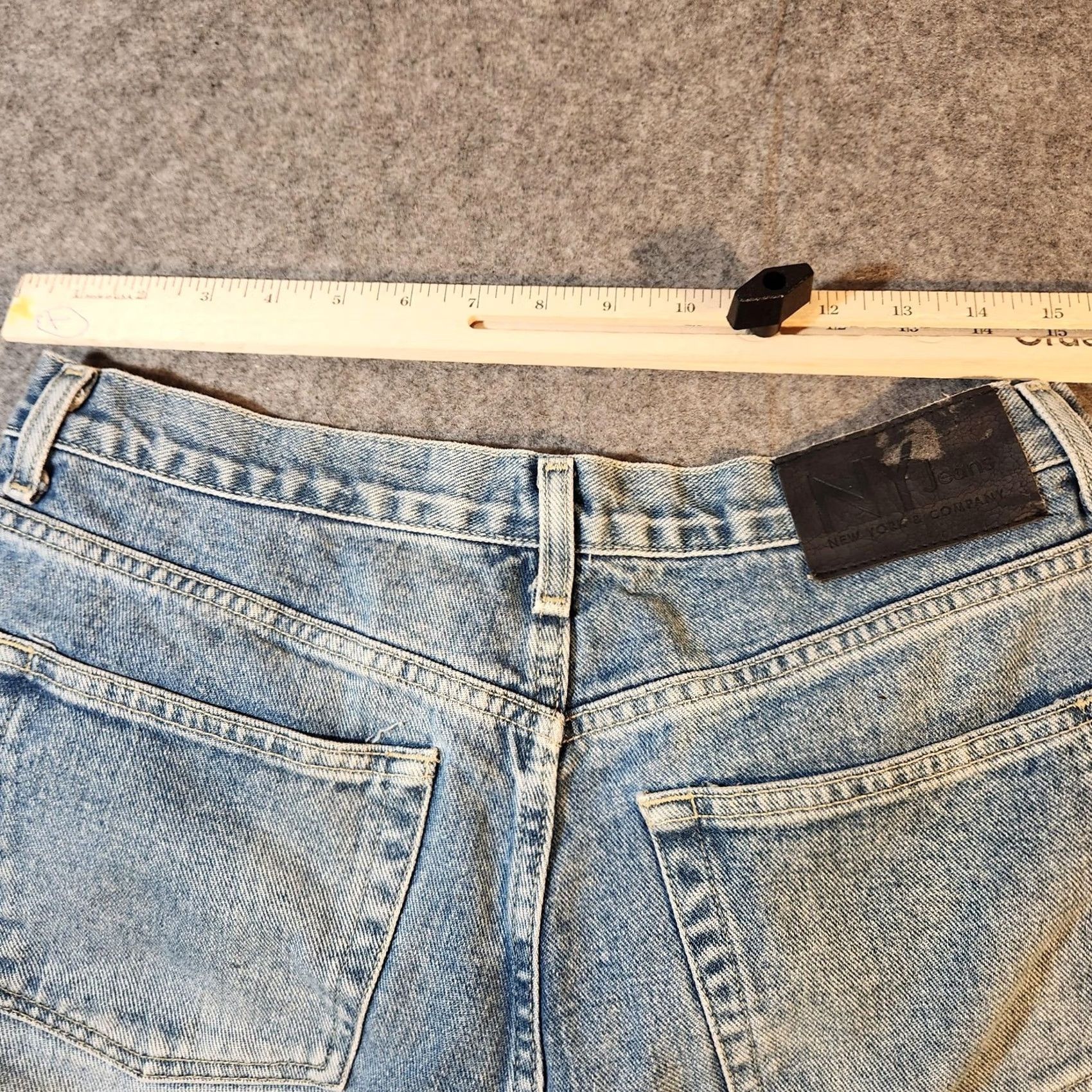 Vintage Vintage NY Jeans New York & Company Jeans Womens 12 Blue Original Denim Pants Straight Regular 30x30.5 Womens Size 34" / US 12 / IT 48 - 4 Thumbnail