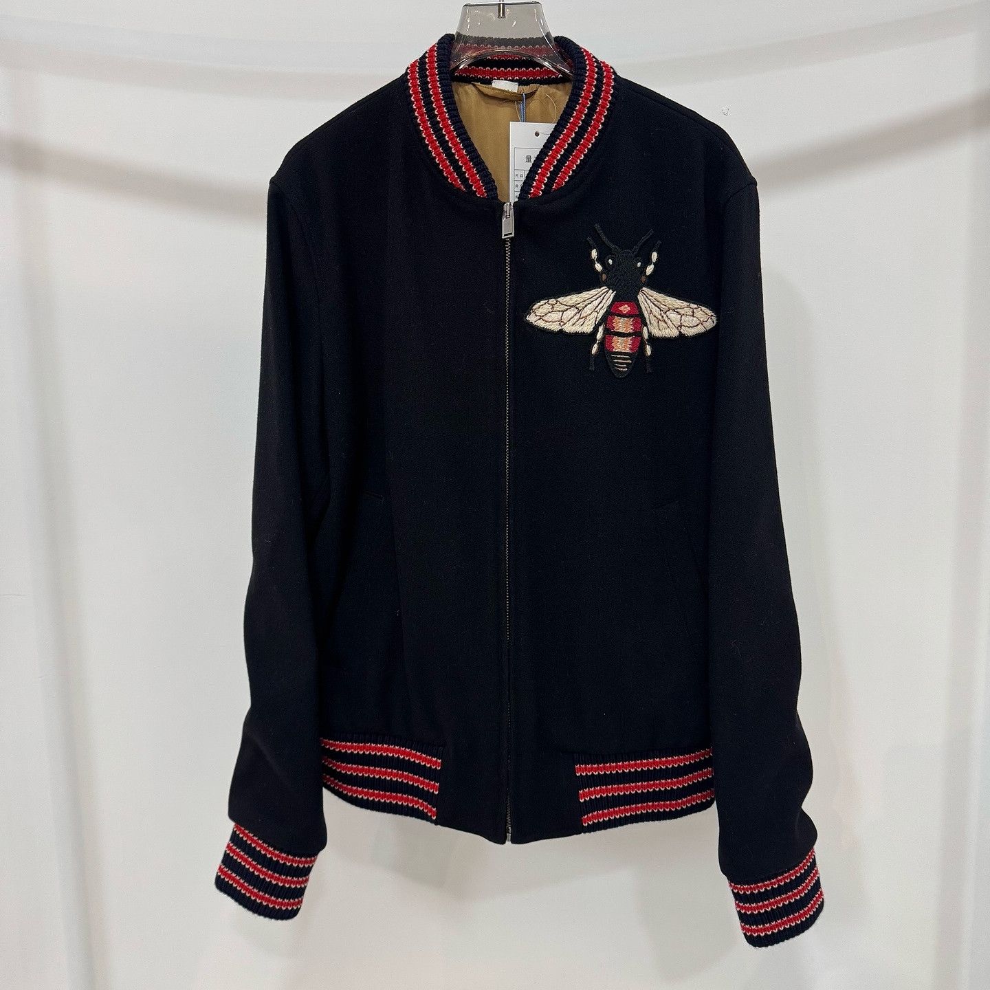 Gucci Gucci Bee Embroidery Bomber Jacket Size 48 Size US M / EU 48-50 / 2 - 1 Thumbnail