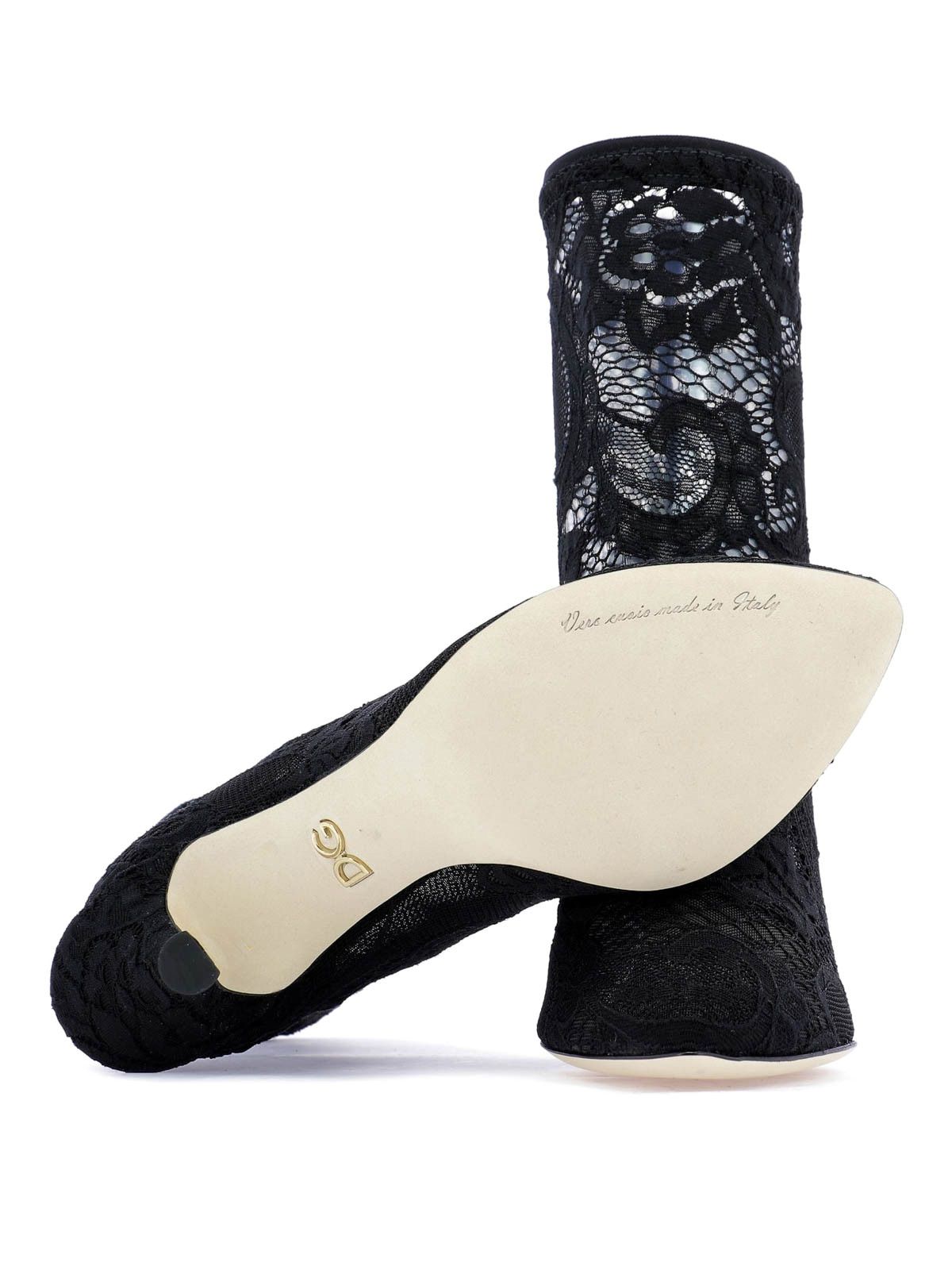 Dolce & Gabbana o1y0825 Sock Ankle Boots in Black Size US 4 / IT 34 - 3 Thumbnail