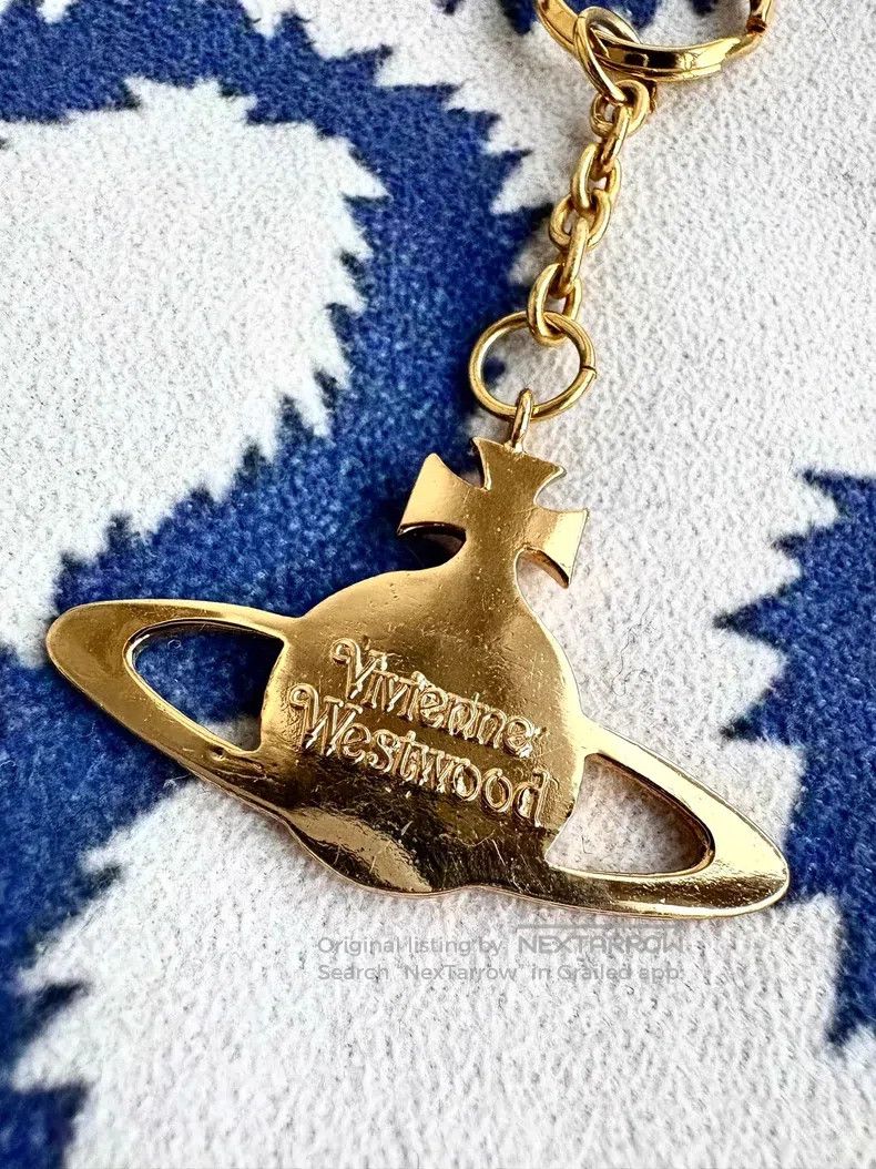 Vivienne Westwood Vivienne Westwood Vintage gold large Saturn keychain bag h Size ONE SIZE - 5 Thumbnail