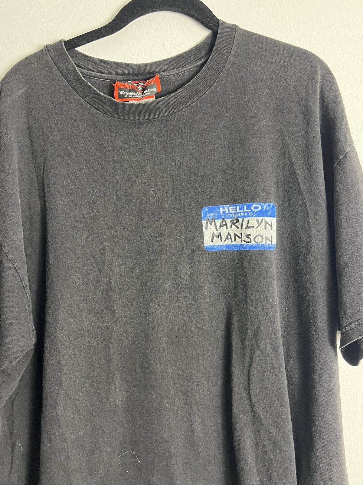 Marilyn Manson Vintage 1998 Hello My Name Is Marilyn Manson Size US XL / EU 56 / 4 - 3 Thumbnail