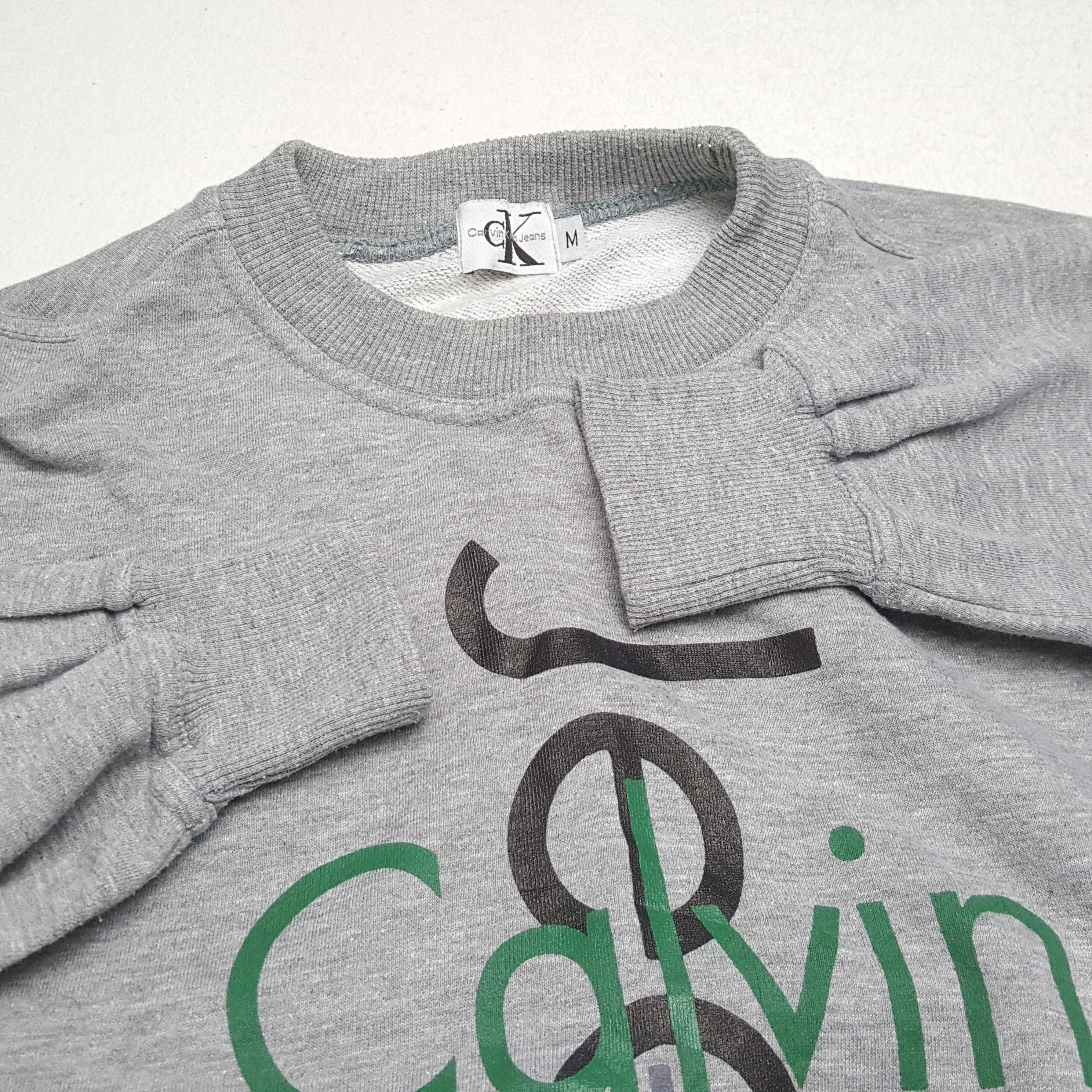 Calvin Klein × Vintage CALVIN KLEIN Fashion Style Spellout Design Sweatshirt Size US M / EU 48-50 / 2 - 9 Thumbnail
