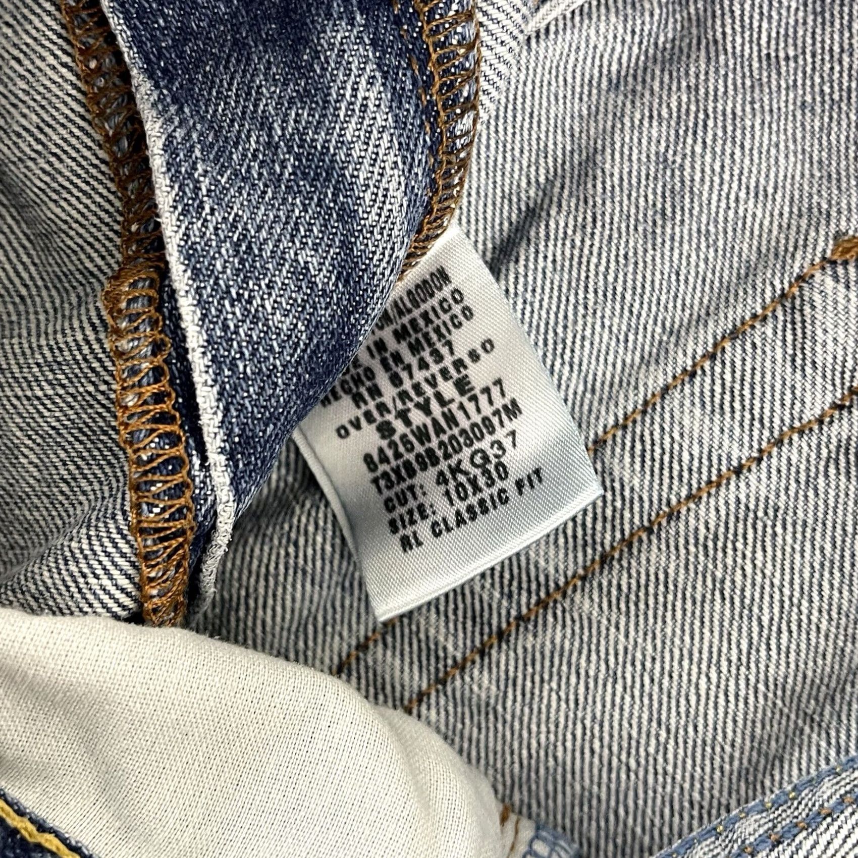 Ralph Lauren VINTAGE Polo Ralph Lauren Jeans Womens 10x30 Blue Classic Fit Denim Straight Y2K Size 32" / US 10 / IT 46 - 4 Thumbnail