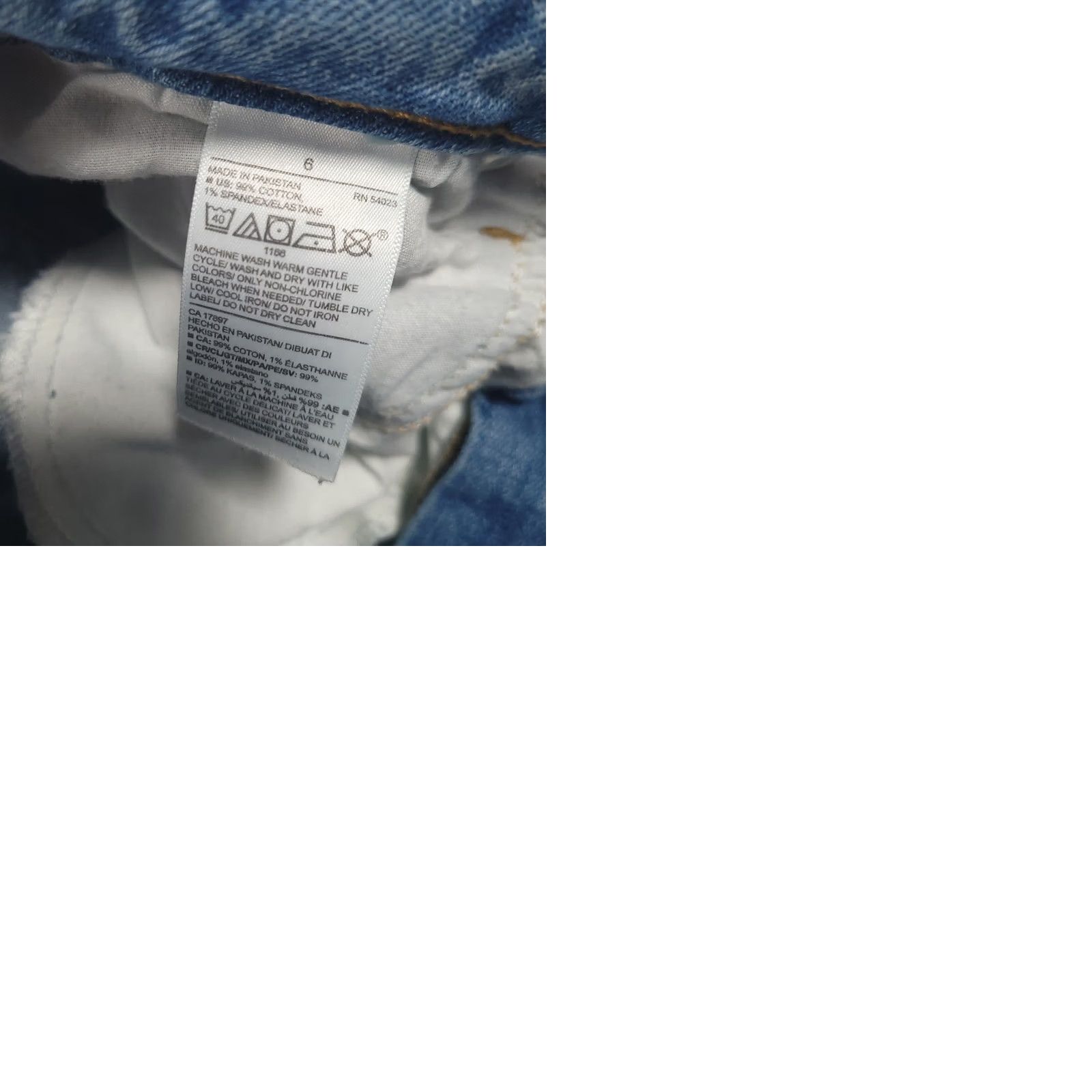 Old Navy Old Navy Women O.G. Straight Blue Secret Smooth Pockets High-Rise Jeans Size 6 Size 28" / US 6 / IT 42 - 9 Thumbnail