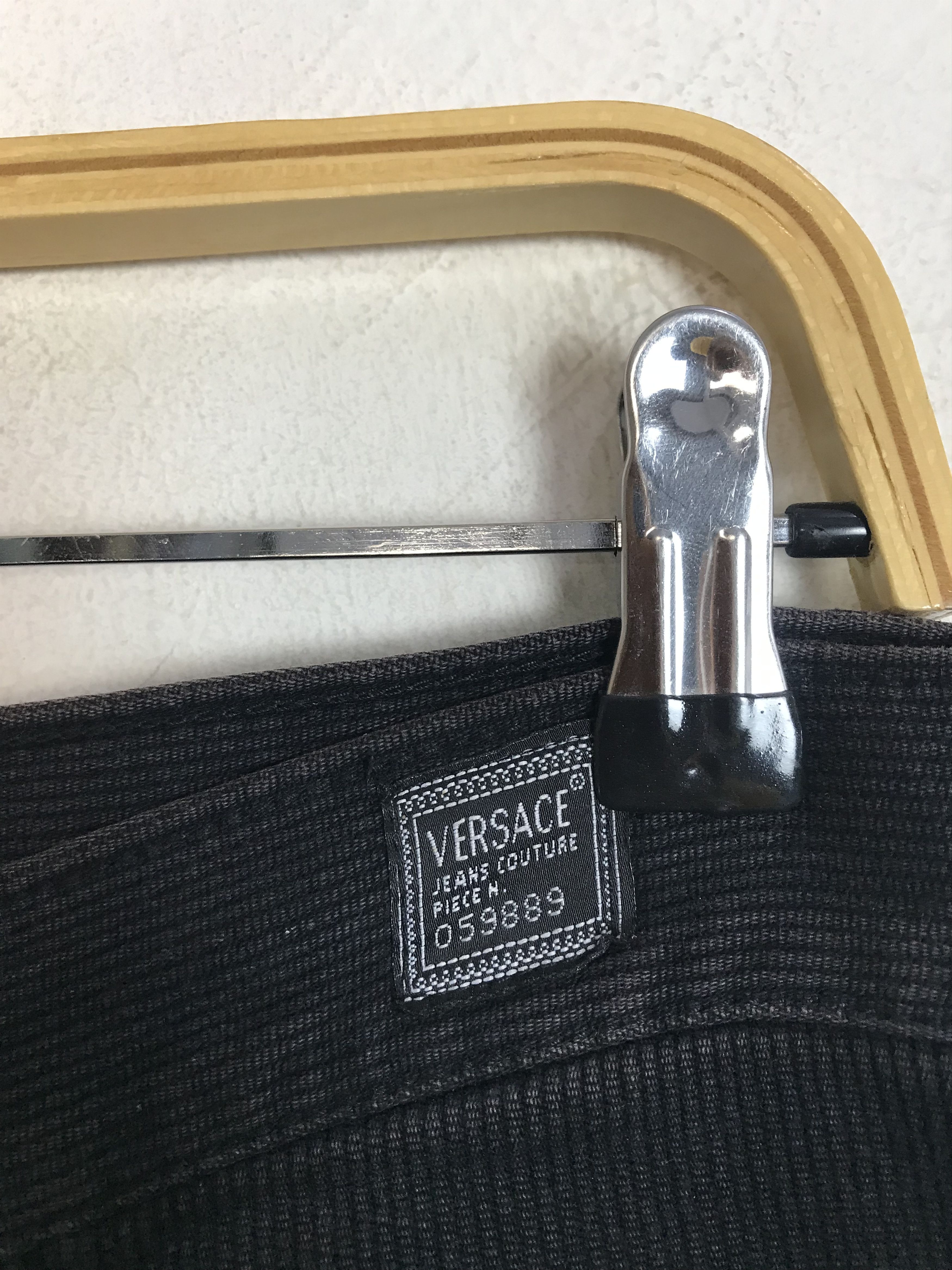Versace Jeans Couture Versace Jeans Couture Signature Corduroy Black Straight Cut Size US 30 / EU 46 - 7 Thumbnail
