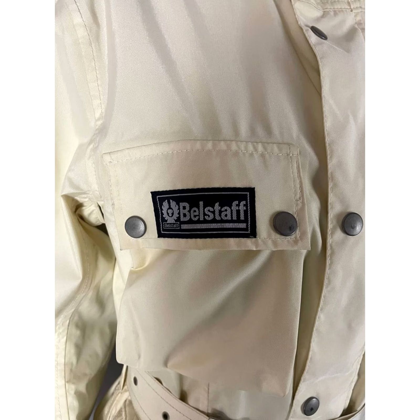 Belstaff Vintage Belstaff Rallymaster 350 Jacket Size 46 Beige Belted Motorcycle Womens Size ONE SIZE - 6 Thumbnail
