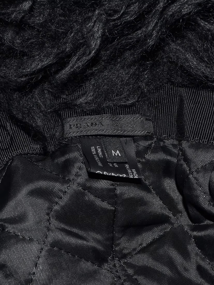 Prada FW2019 Mohair Fur Trapper Cap Size ONE SIZE - 8 Thumbnail