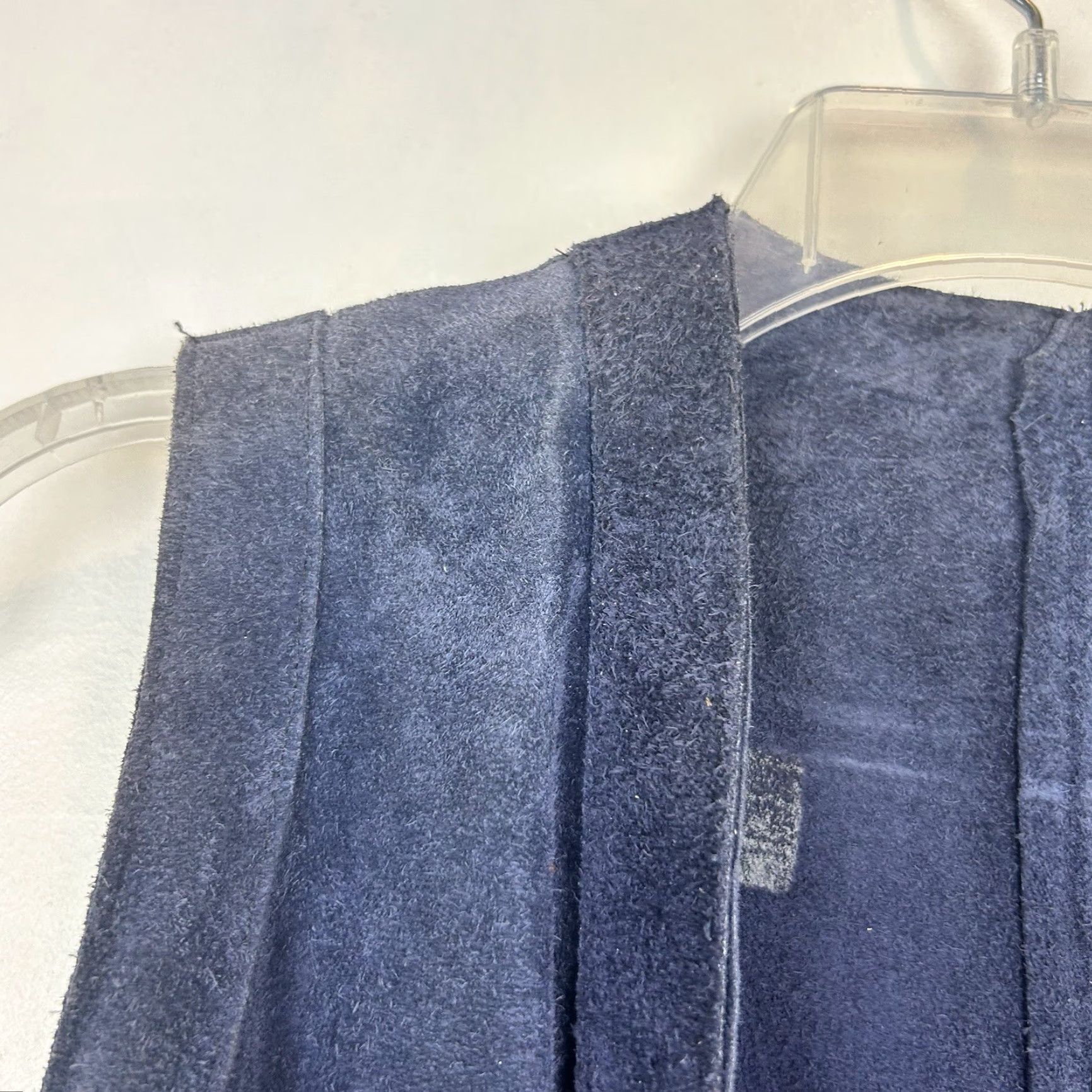 Vintage VINTAGE Suede Skirt Jacket Leather Set Blue Vest 60s Rock Boho 2 Piece Womens S Size 28" / US 6 / IT 42 - 5 Thumbnail