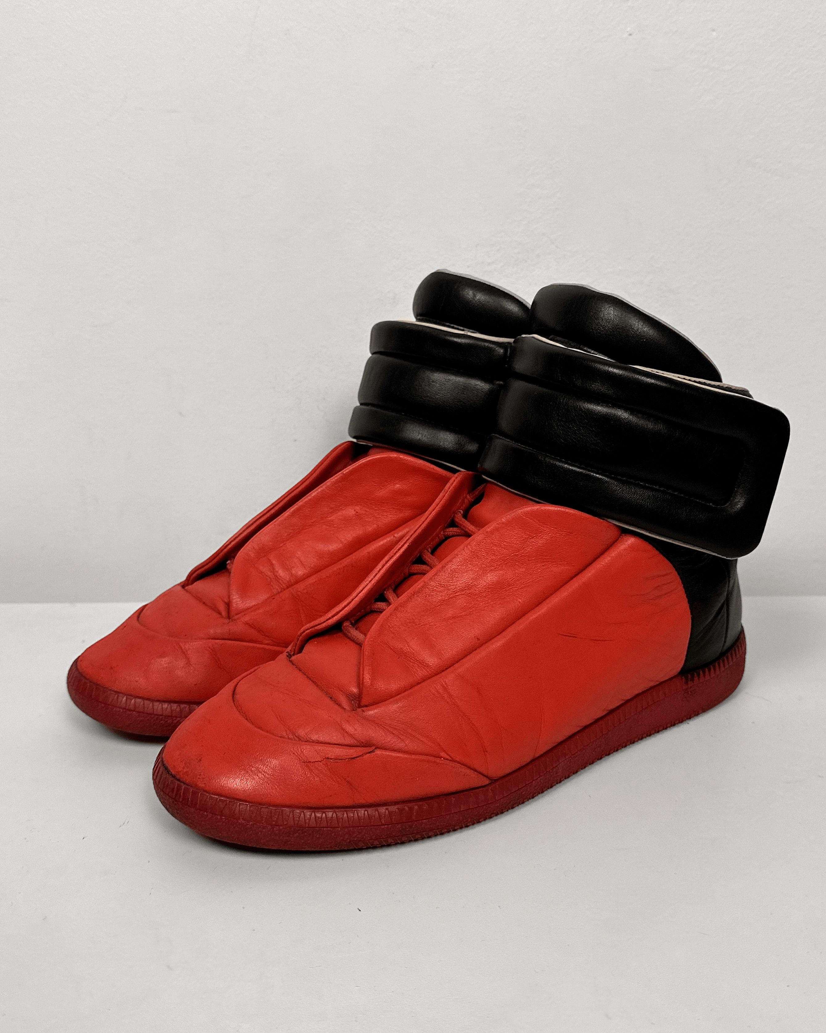 Maison Margiela Maison Margiela Future High Red Black Sneakers Size US 7.5 / EU 40-41 - 5 Thumbnail